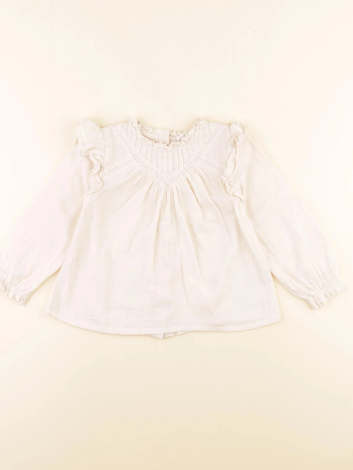 Vertbaudet - blouse beige - 36 mois