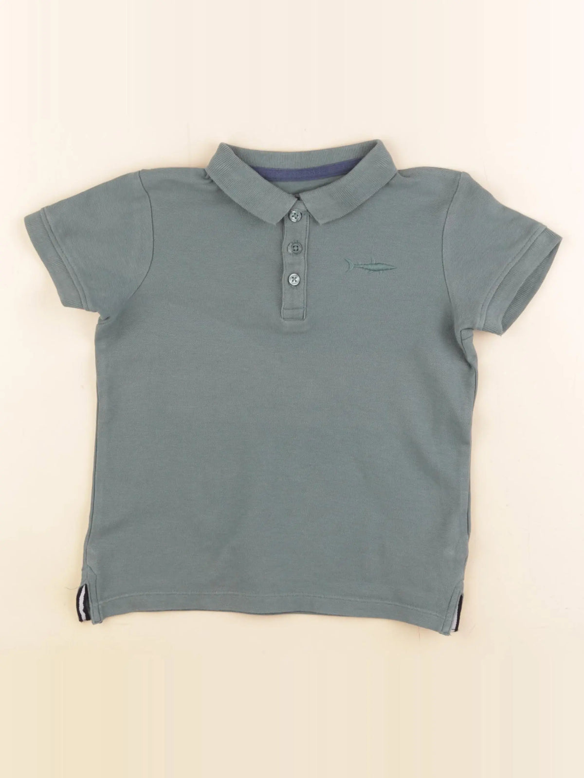 Vertbaudet - polo vert - 6 ans
