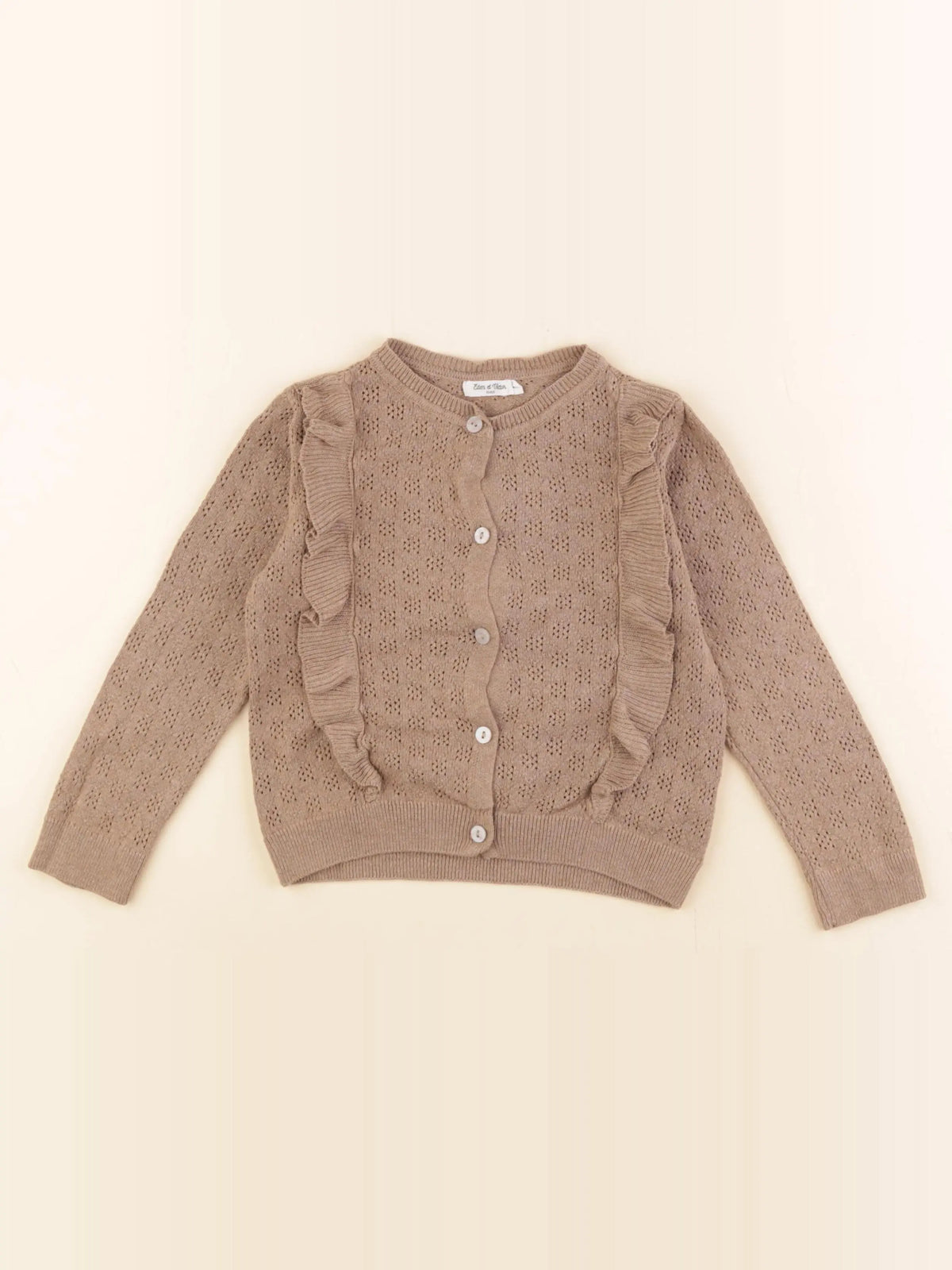 Eden & Victor - gilet marron - 4 ans