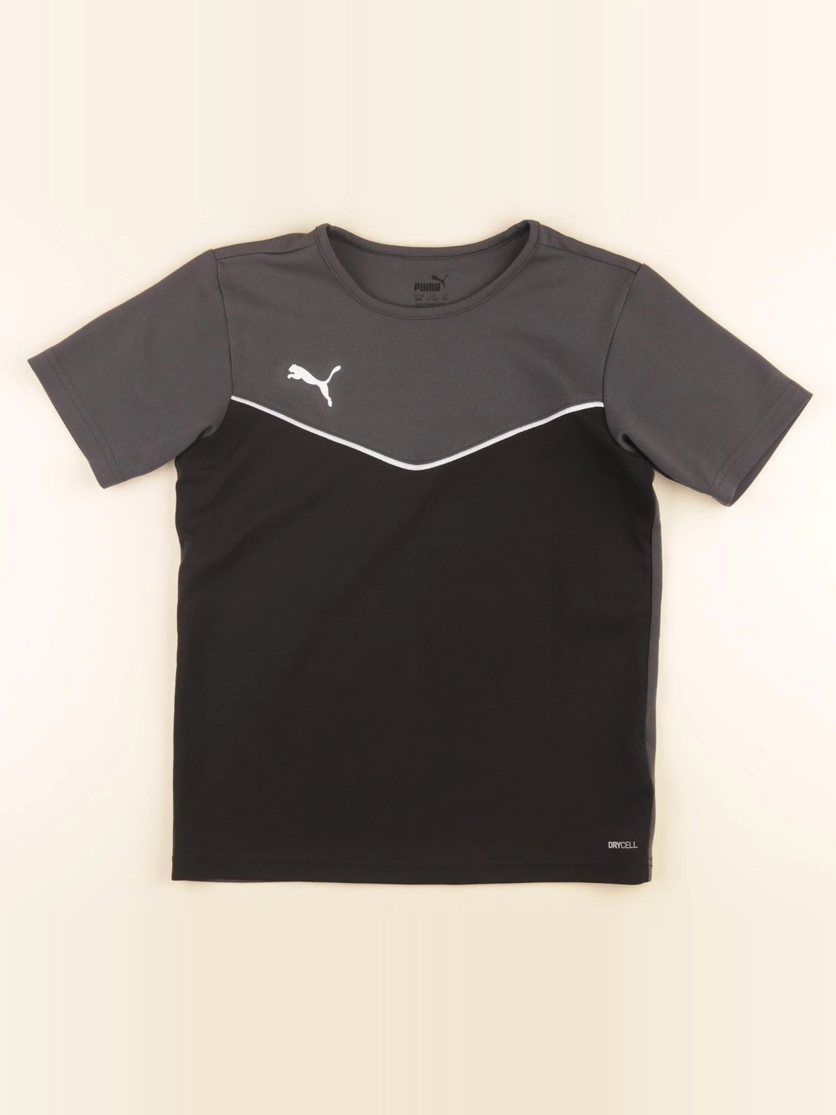 Puma - tee-shirt gris, noir - 11/12 ans