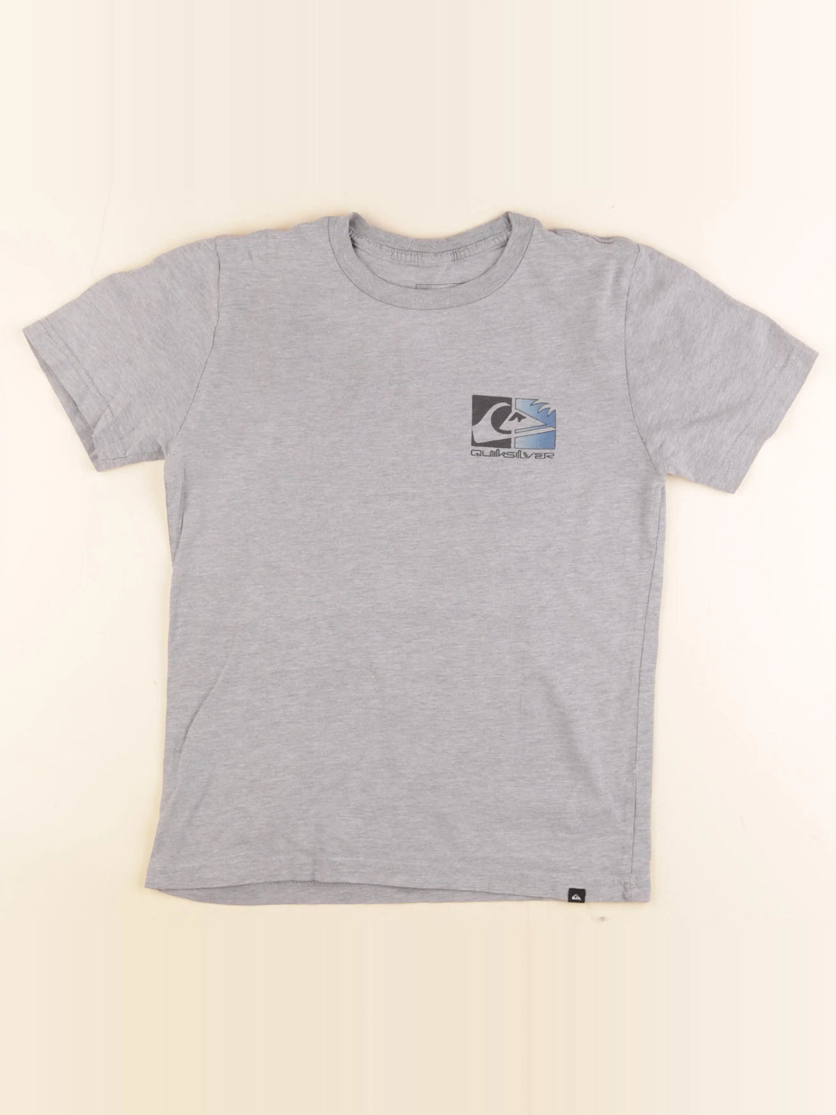 Quiksilver - tee-shirt imprimé au dos gris - 12/14 ans