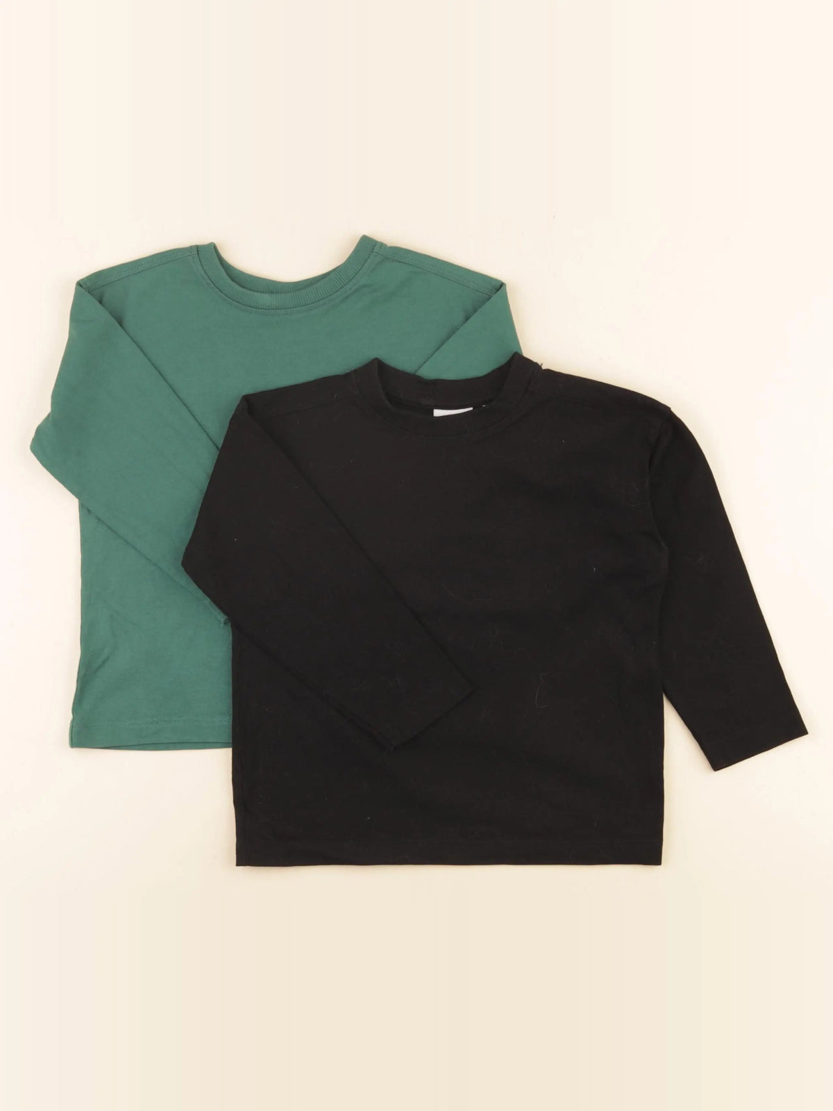 Zara - lot de 2 tee-shirts vert, noir - 2 ans