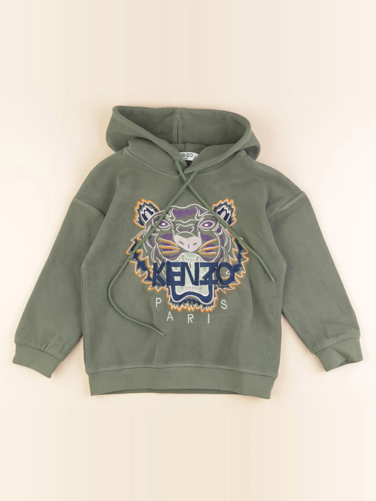 Kenzo - sweat vert - 8/10 ans