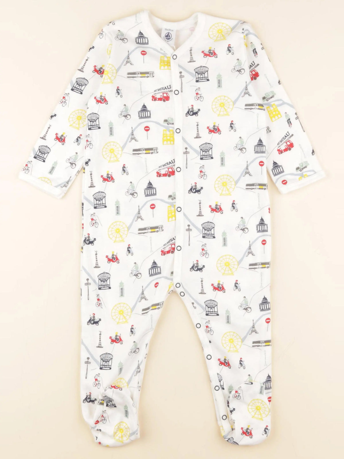 Petit Bateau - pyjama coton multicolore - 18 mois