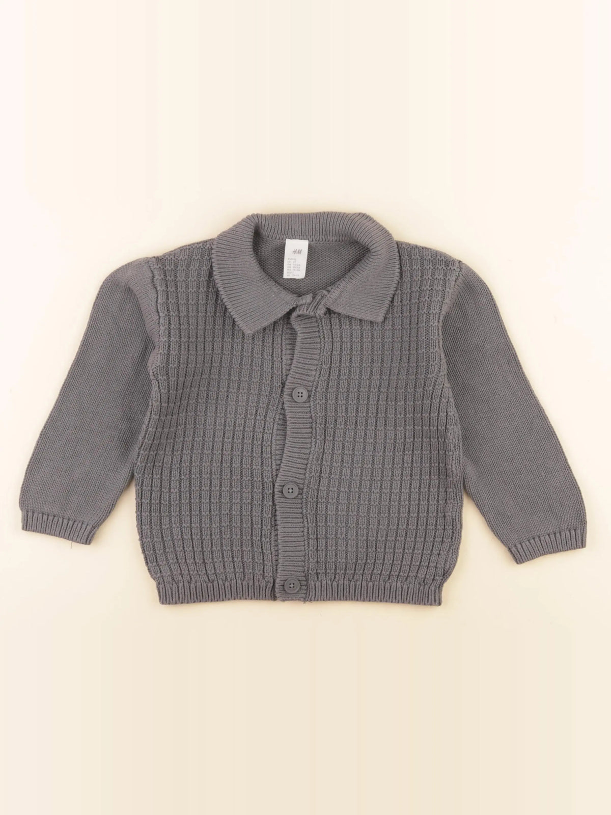 H&M - gilet gris - 18/24 mois