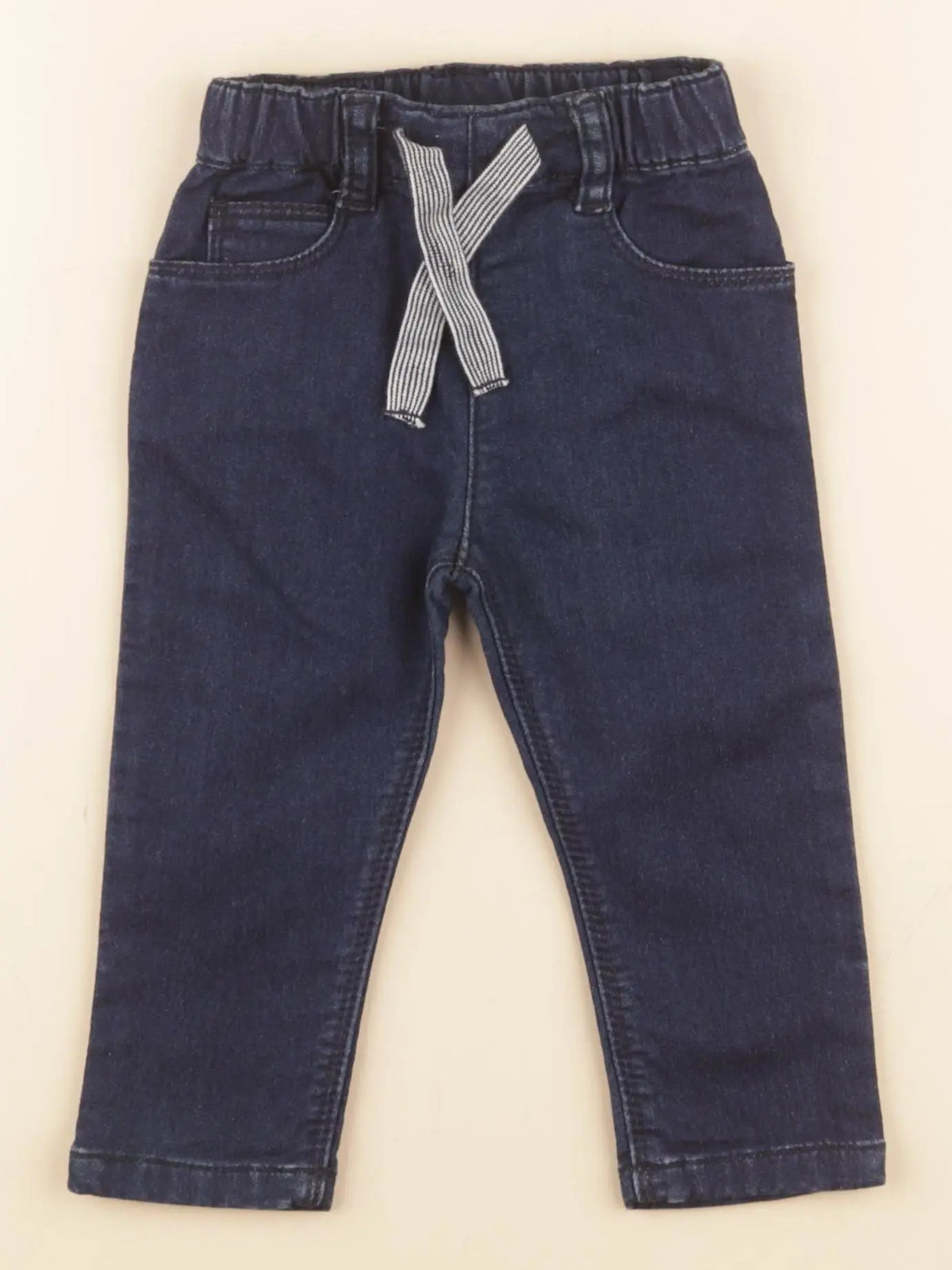 Petit Bateau - legging bleu - 6 mois