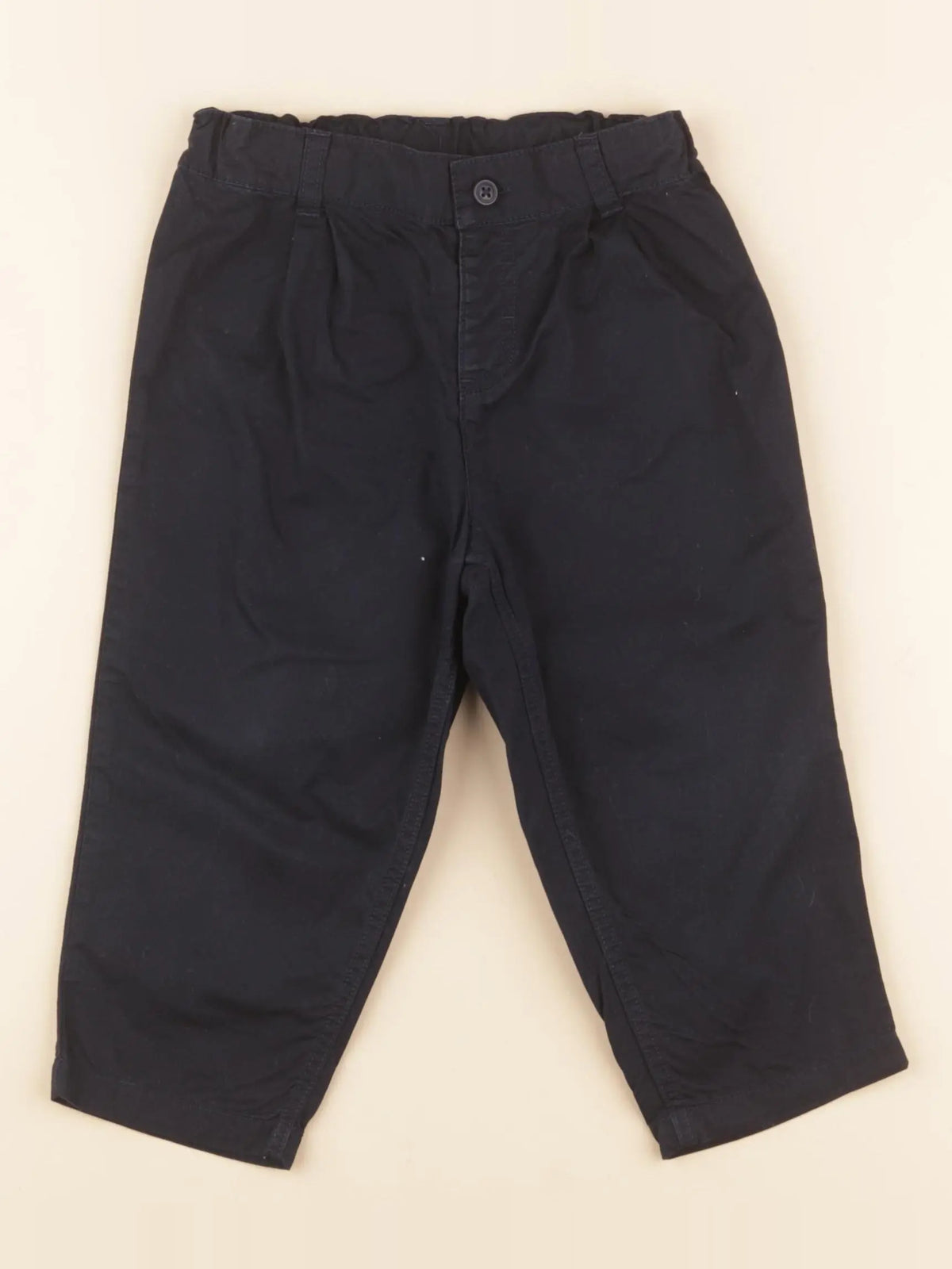 Petit Bateau - pantalon bleu - 24 mois