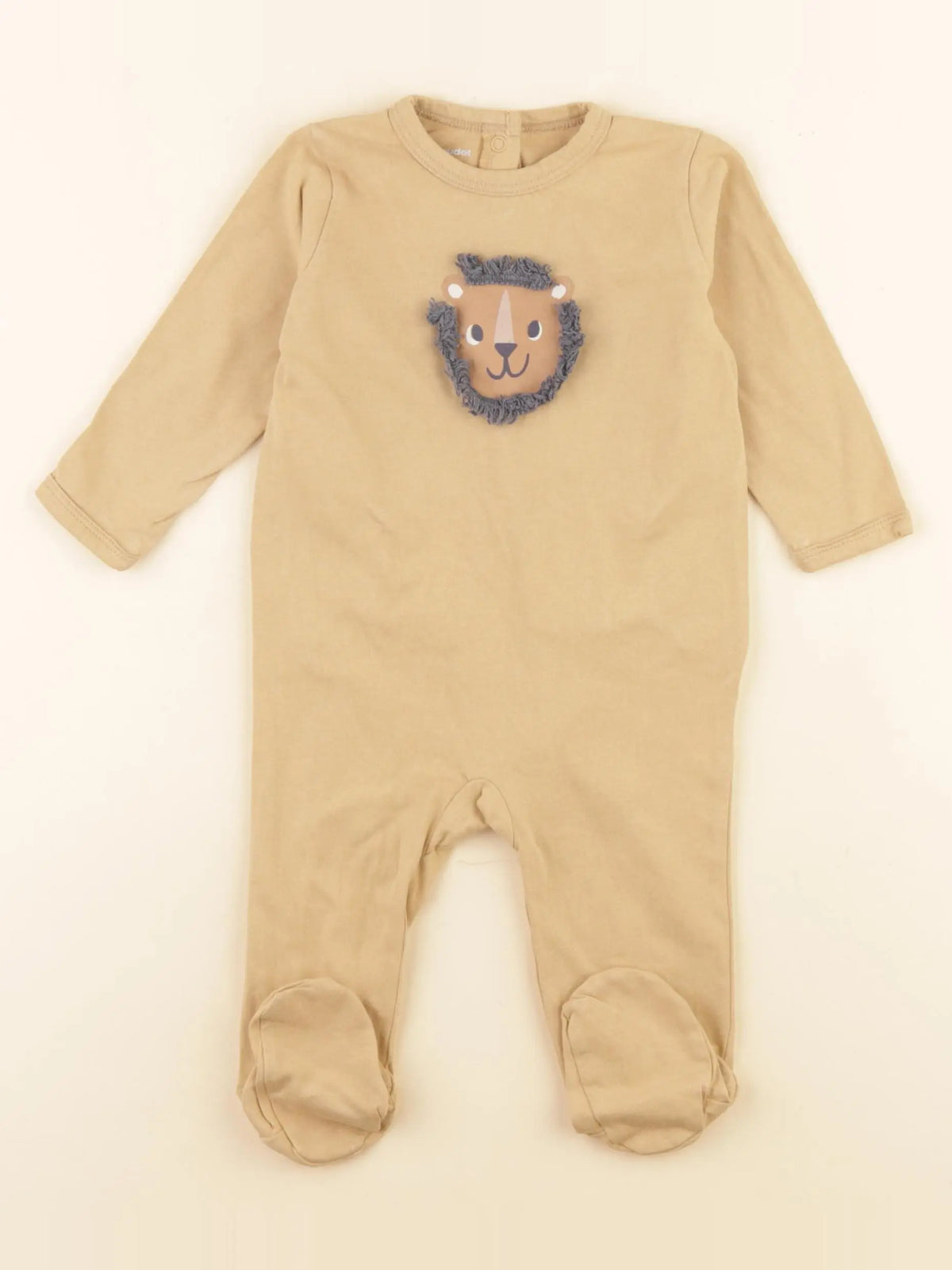 Vertbaudet - pyjama coton marron - 6 mois