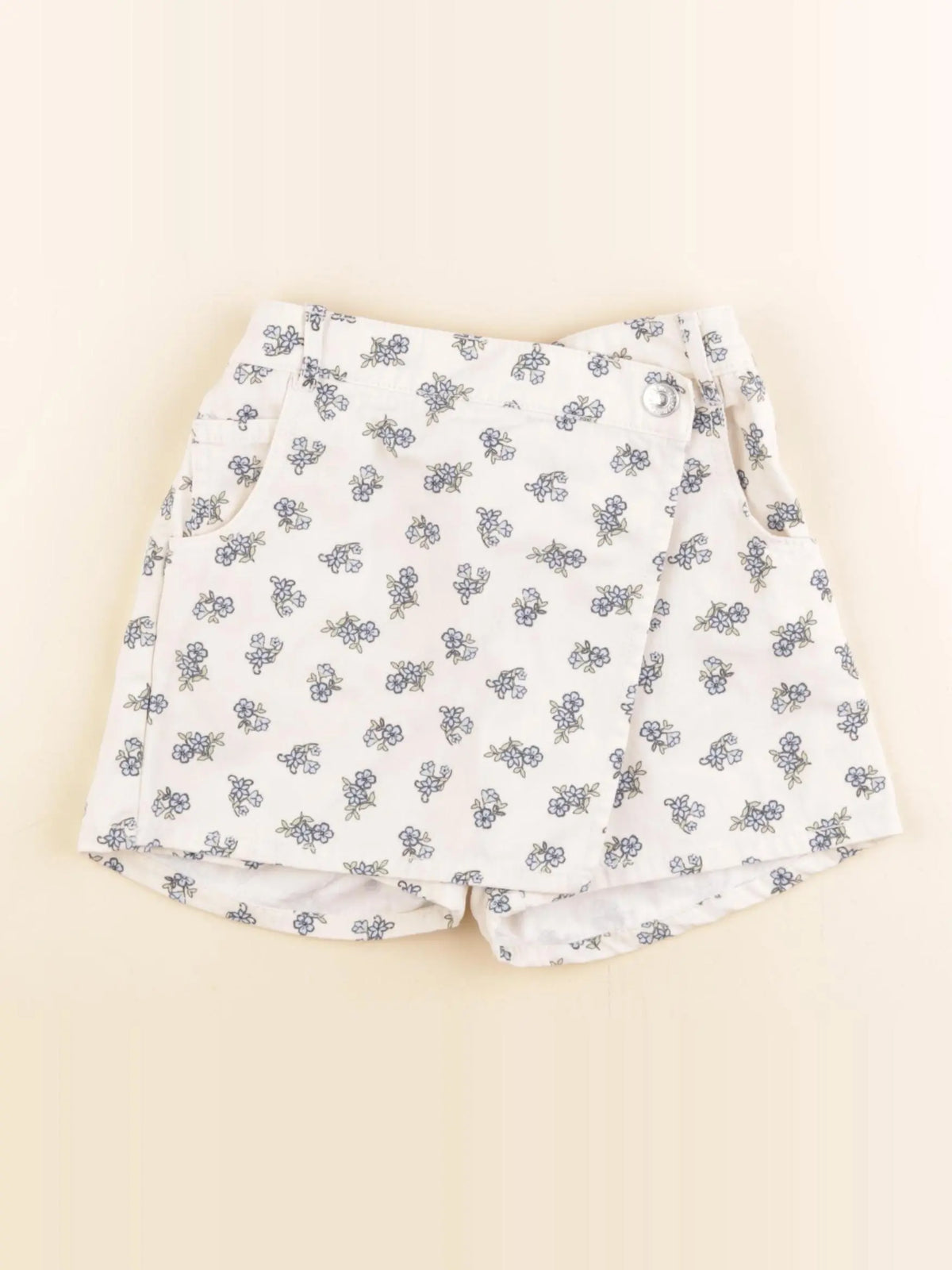 Zara - jupe short beige - 5/6 ans