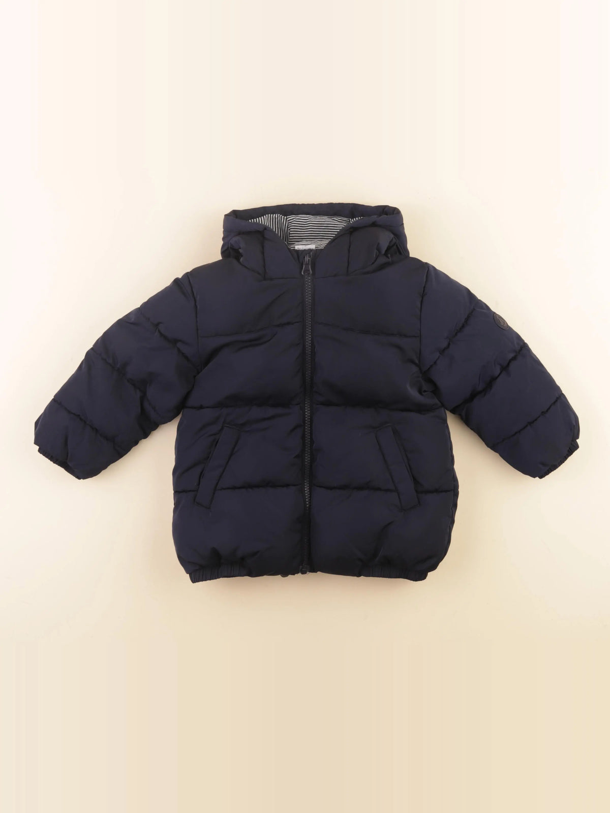 Petit Bateau - doudoune bleu - 3 ans