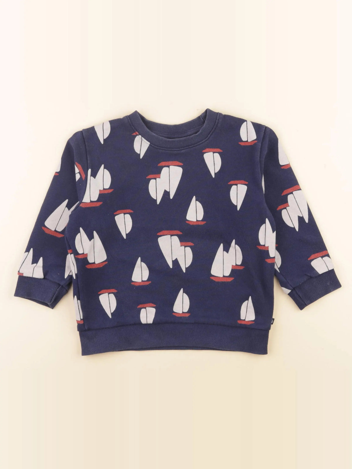 Petit Bateau - sweat bleu - 4 ans