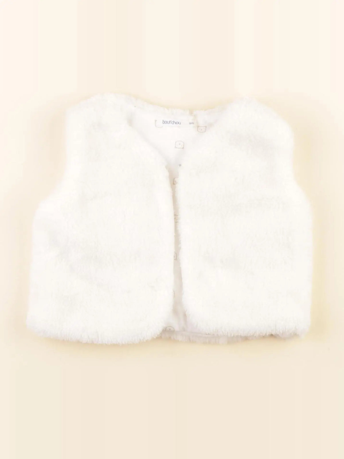 Boutchou - gilet blanc - 6 mois