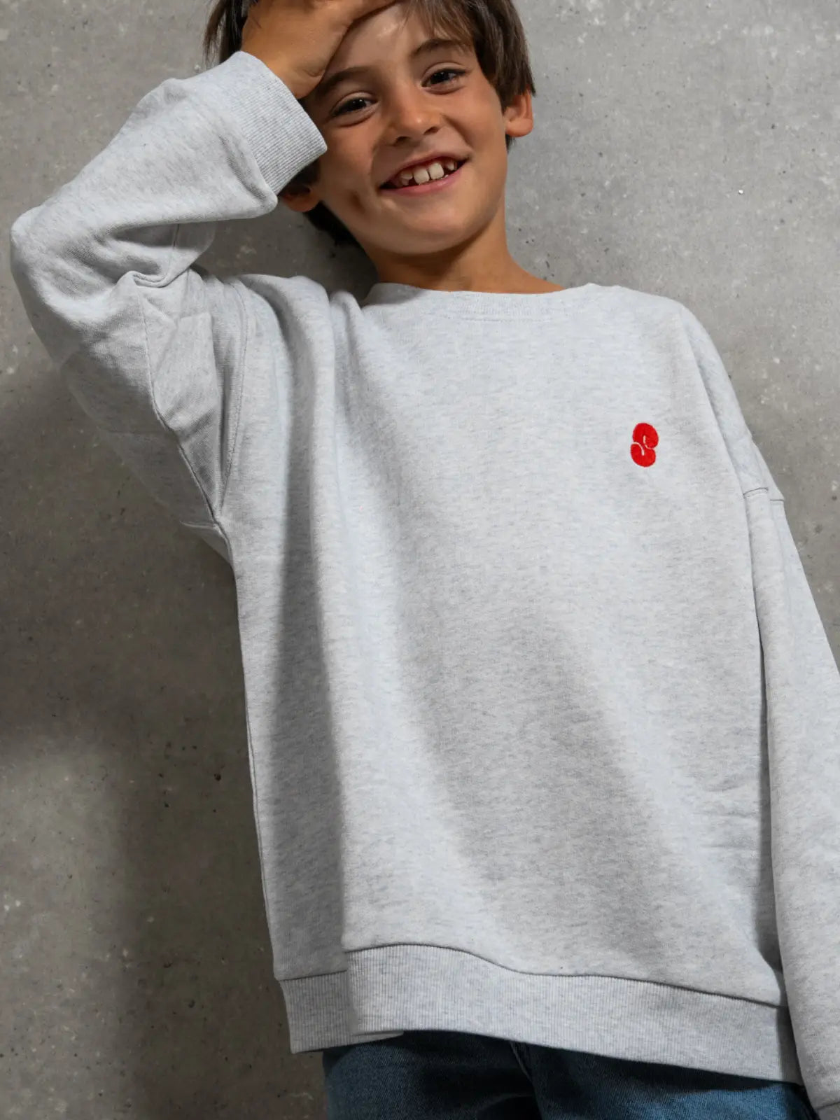 Le Sweat-shirt Gris chiné