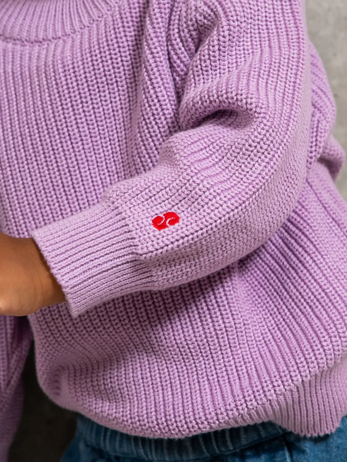 Le pull 100% coton  Lilas