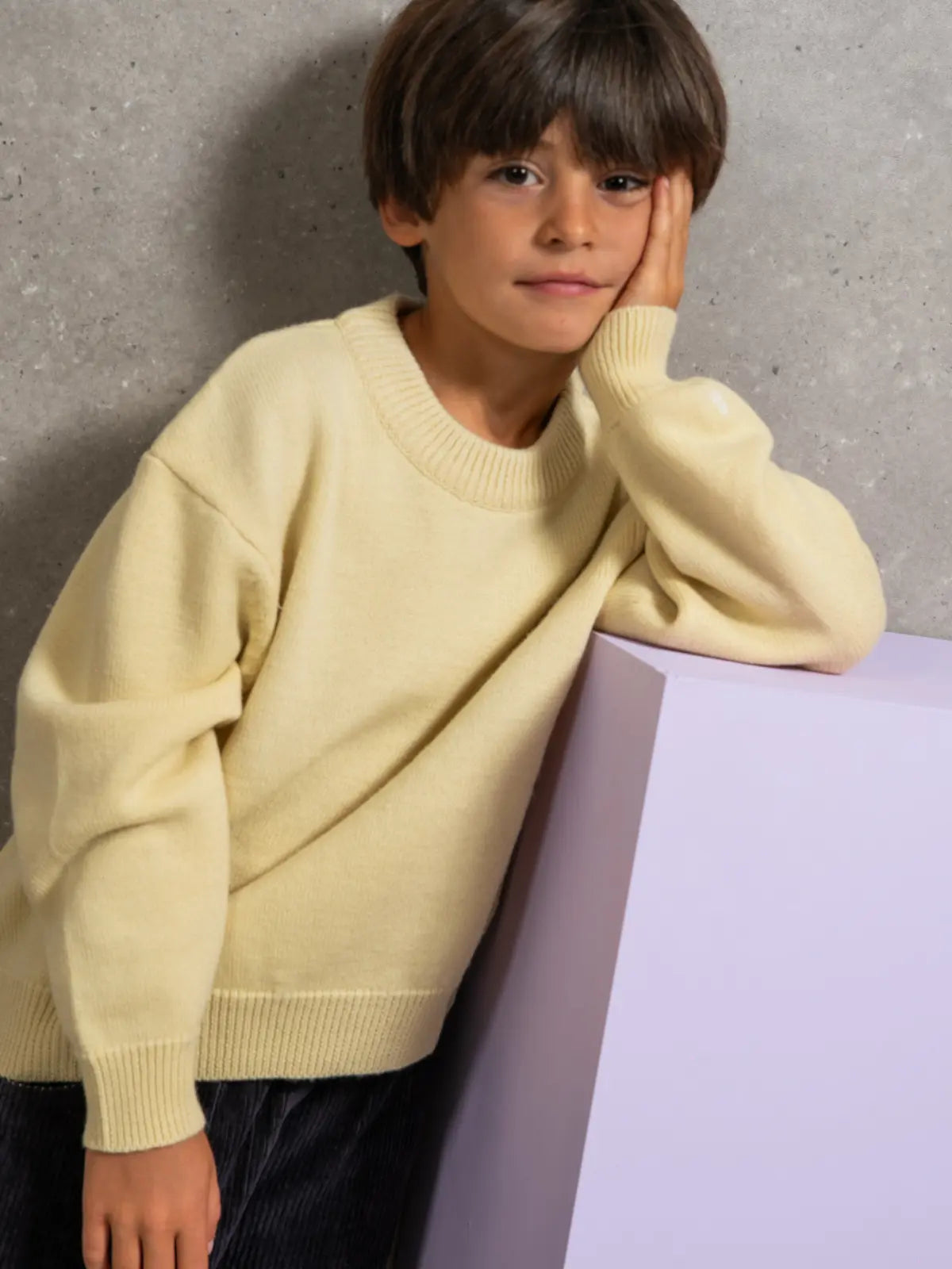 Le pull 100% laine Jaune beurre