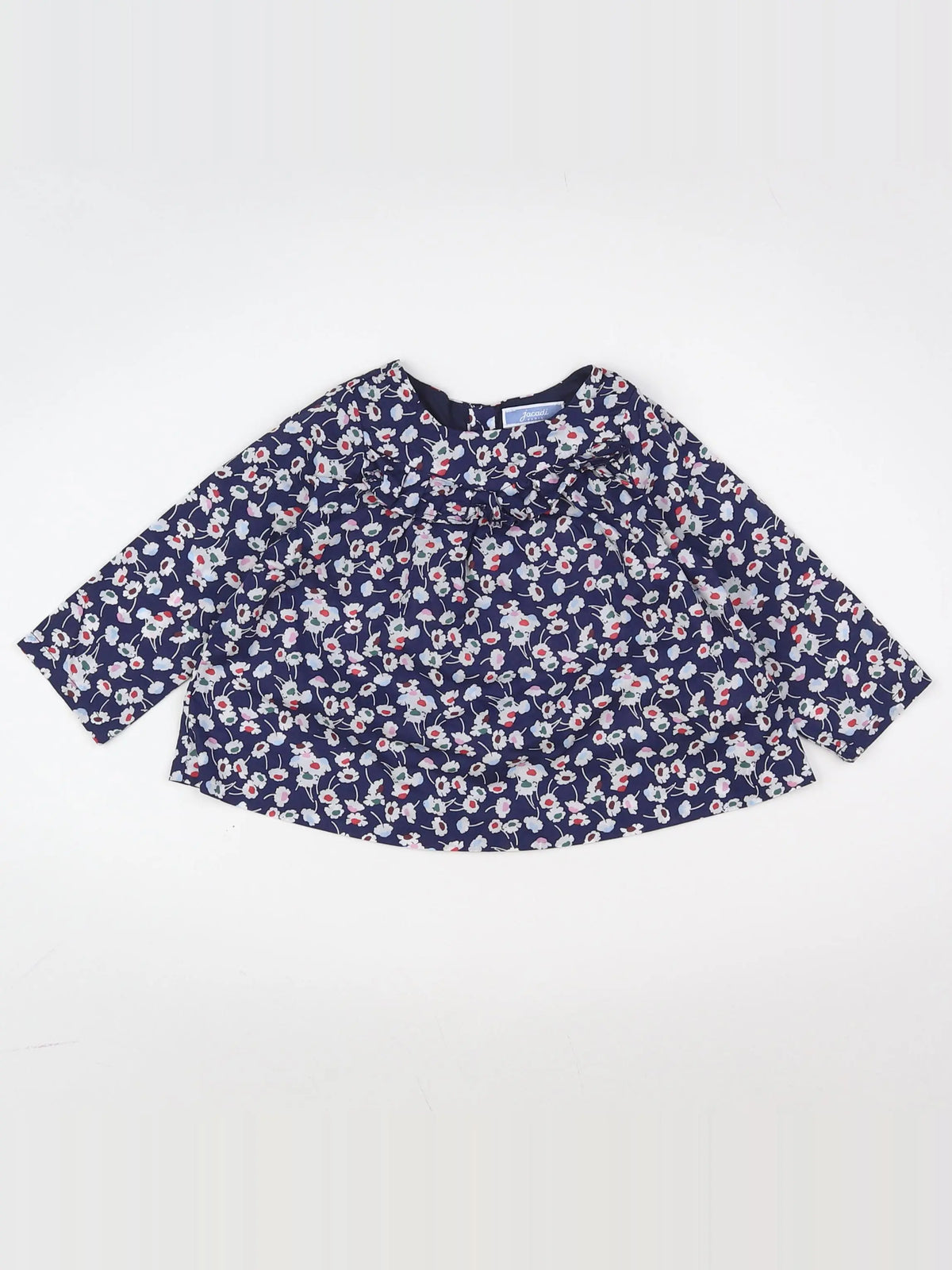 Jacadi - blouse bleu, blanc - 12 mois