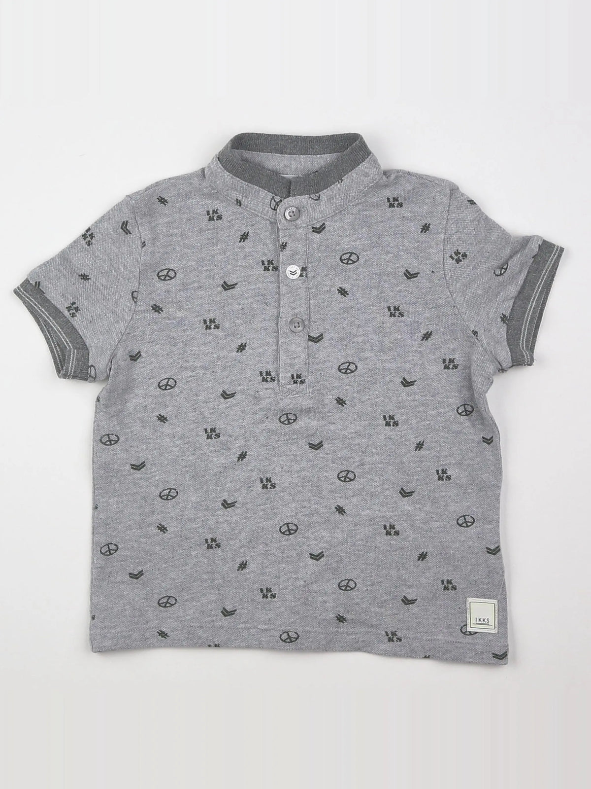 IKKS - polo gris - 18 mois