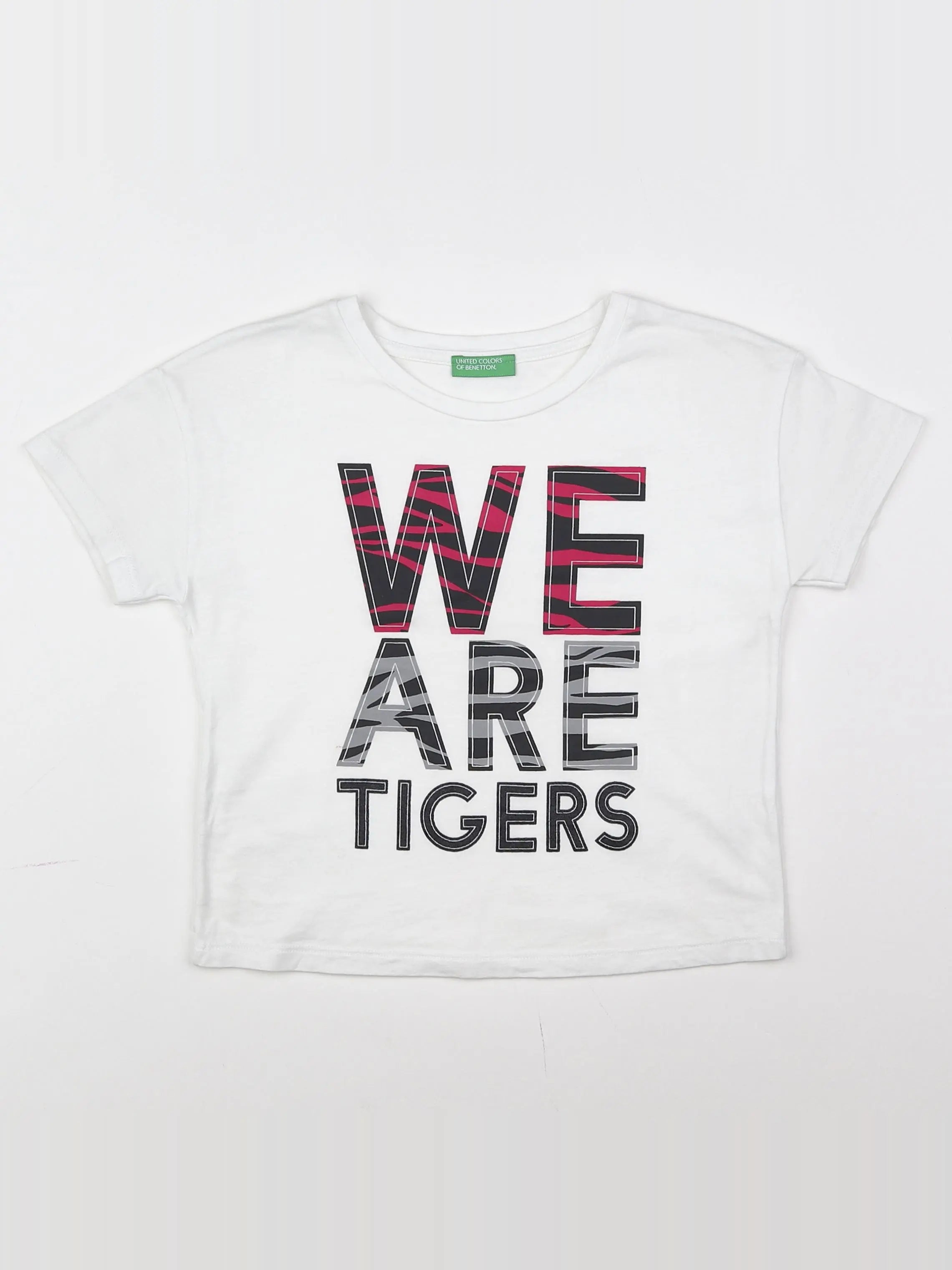 Benetton - tee-shirt blanc - 6/7 ans