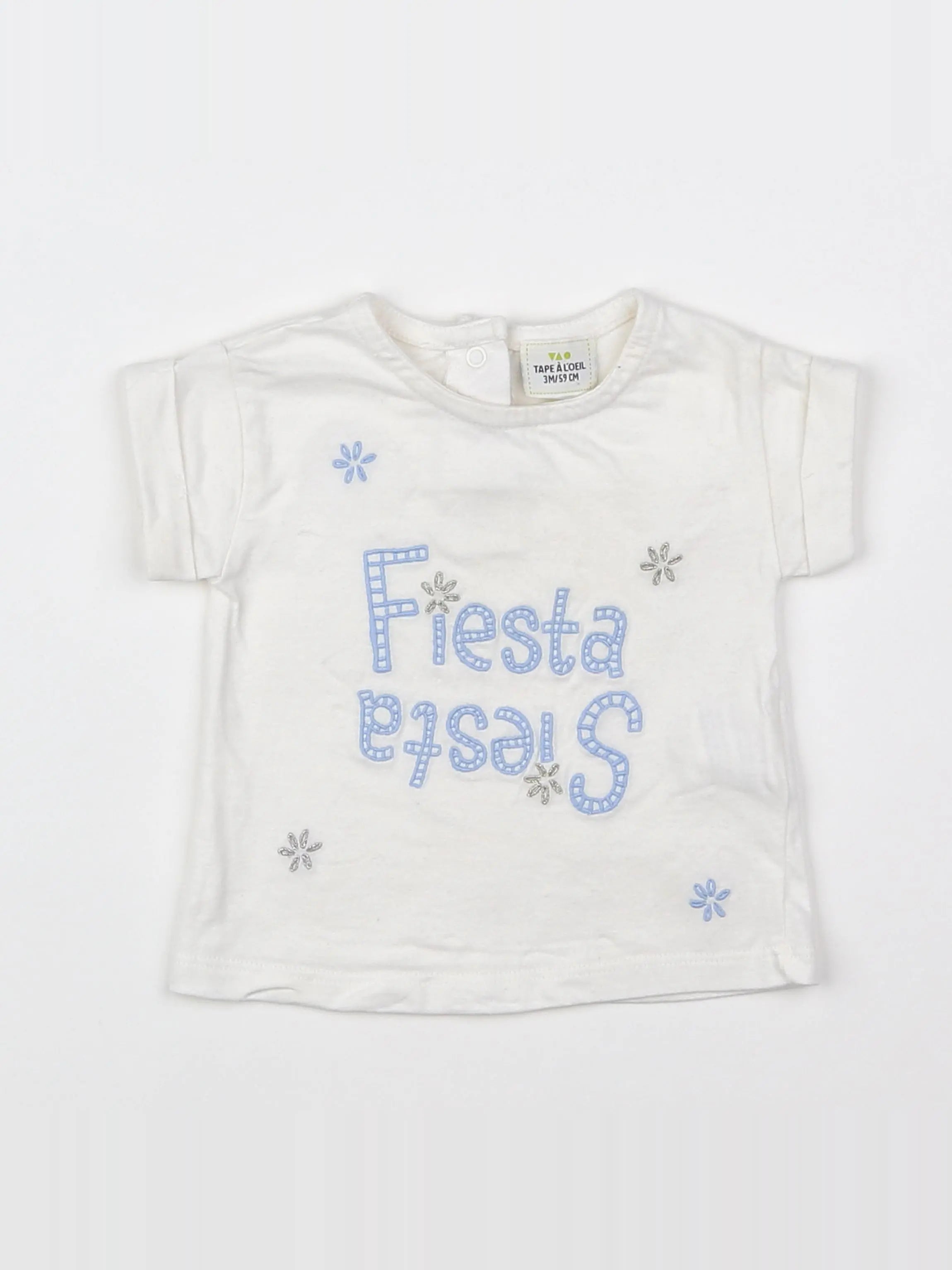 Tape à l'oeil - tee-shirt beige - 3 mois