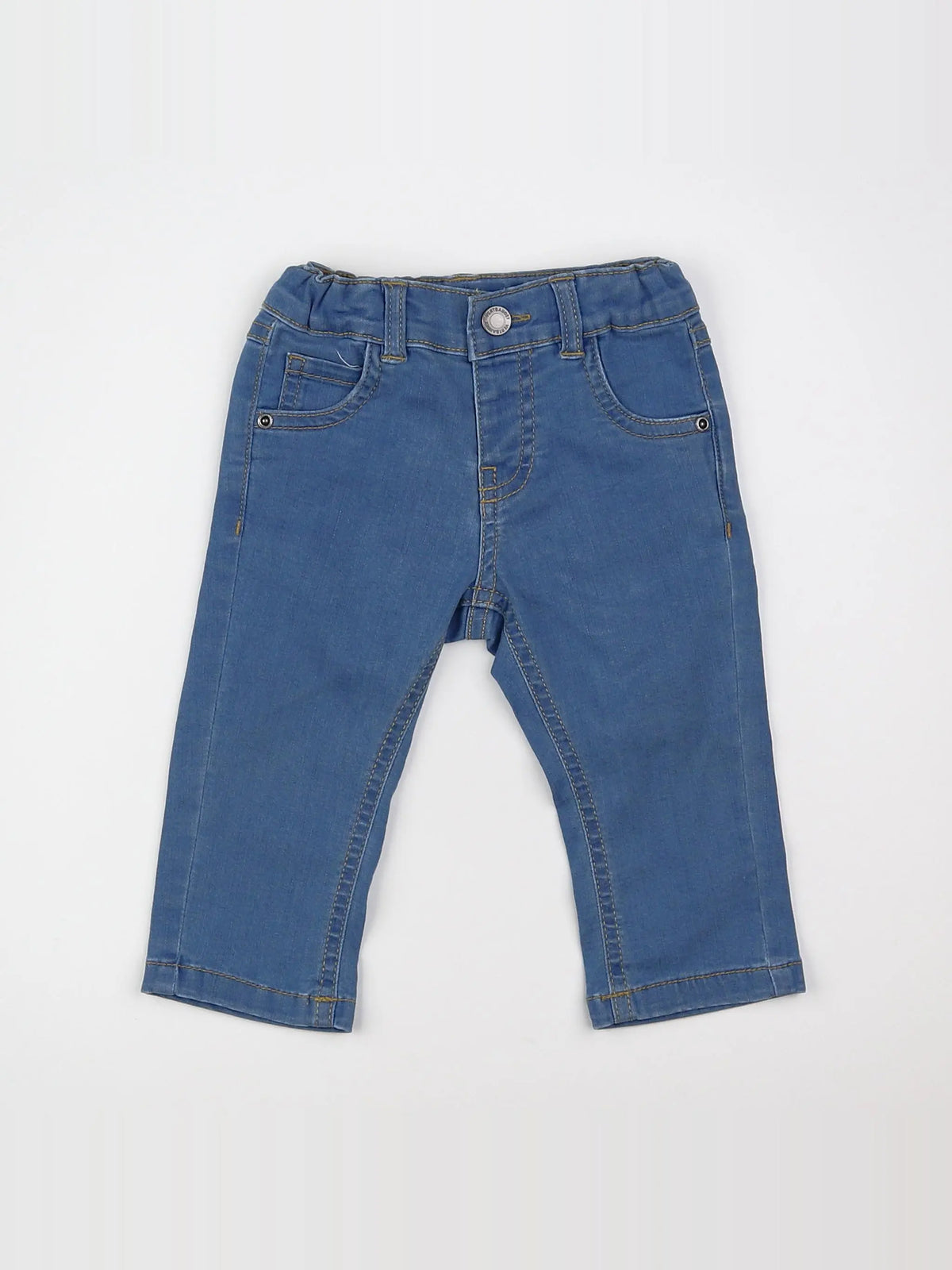 Vertbaudet - pantalon bleu - 9 mois
