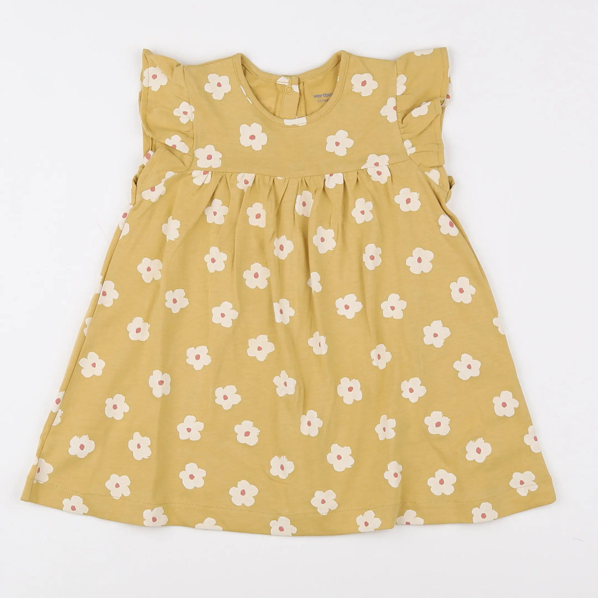 Vertbaudet - robe jaune - 12 mois