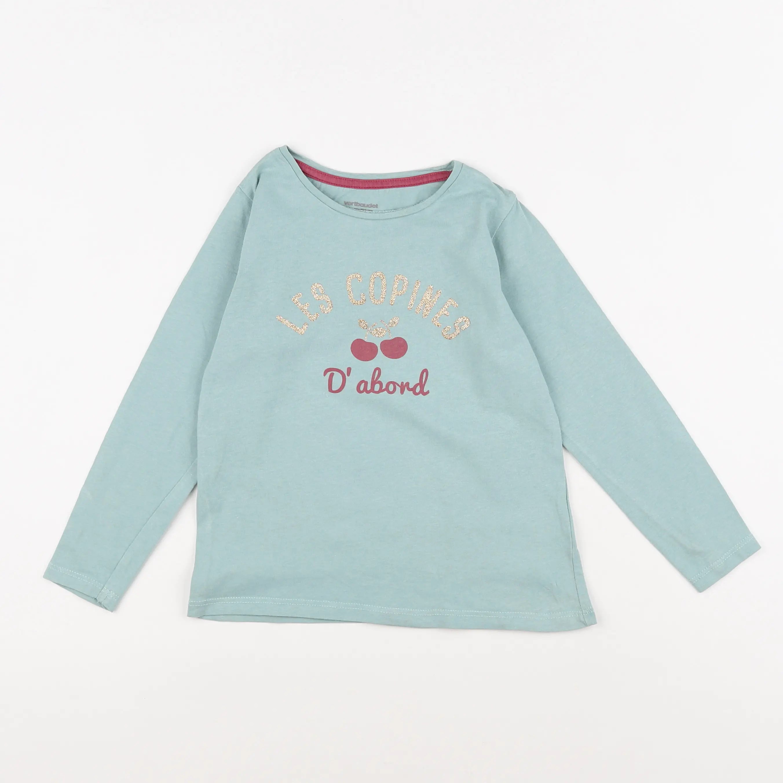 Vertbaudet - tee-shirt bleu - 6 ans