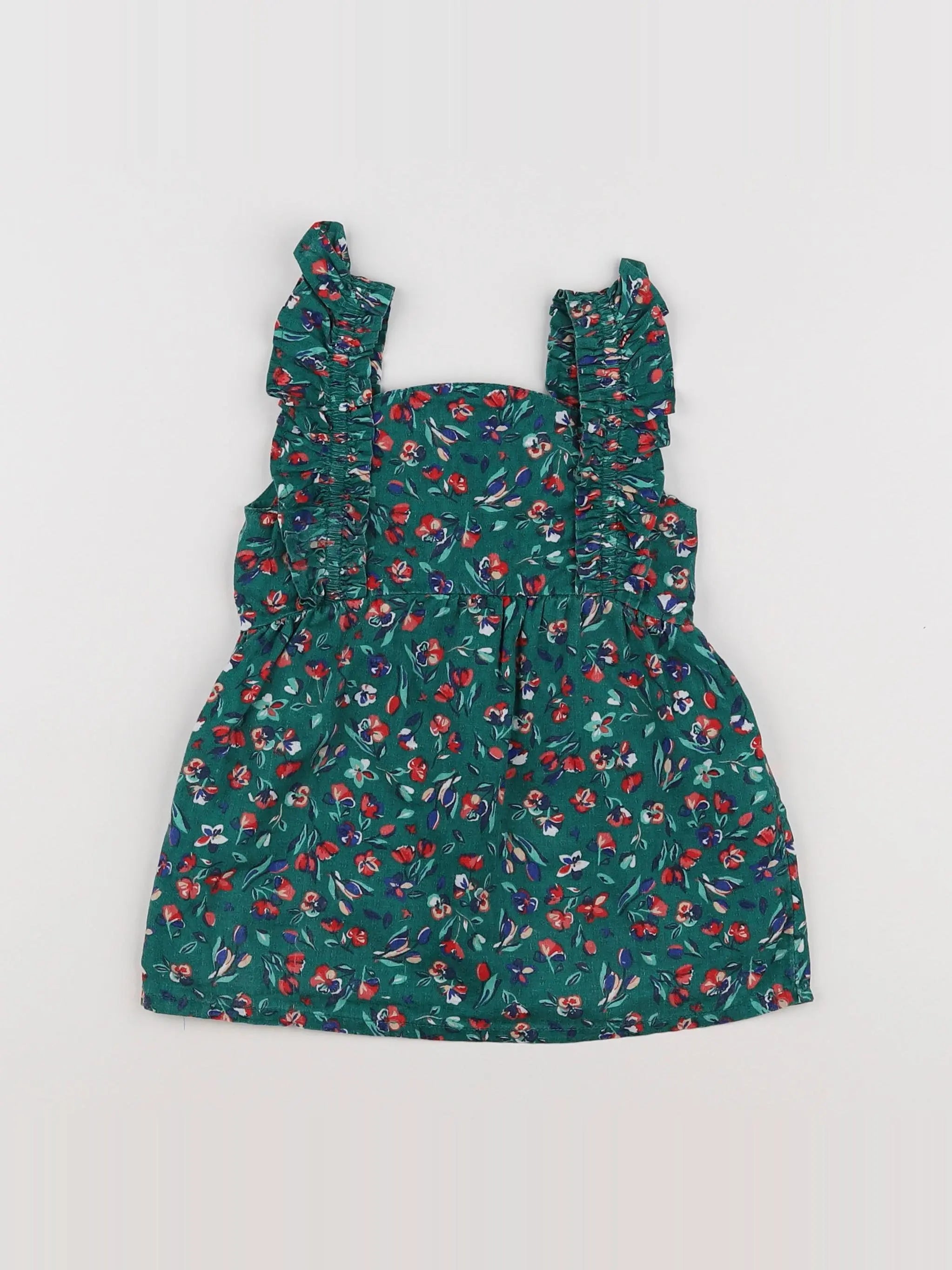 Tape à l'oeil - robe vert - 12 mois