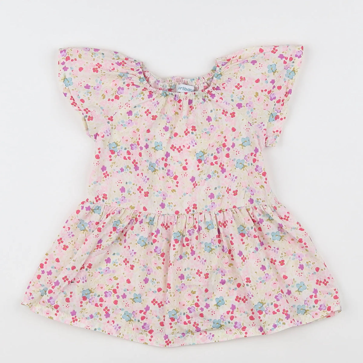 Vertbaudet - robe multicolore - 6 mois