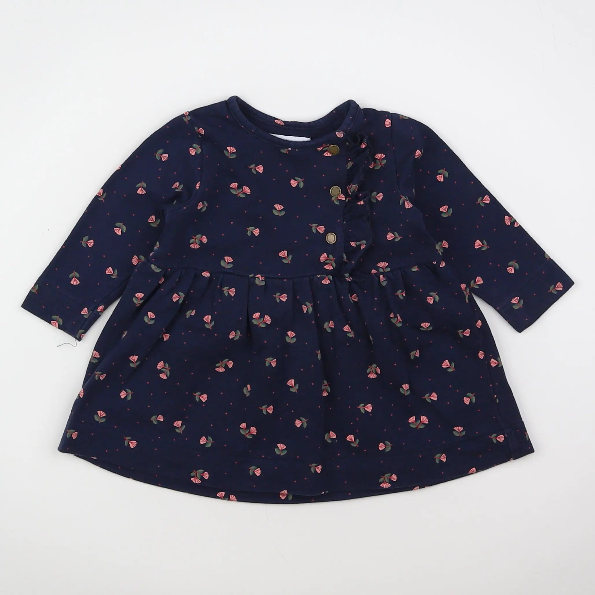 Vertbaudet - robe bleu - 6 mois