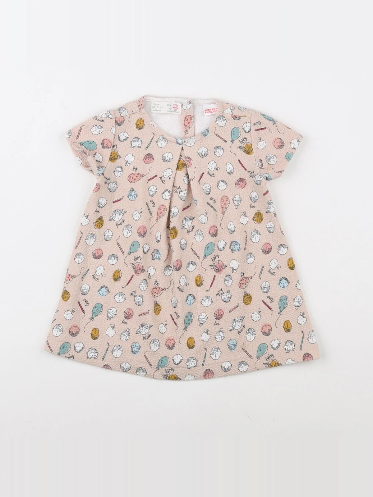 Zara - robe beige - 9/12 mois