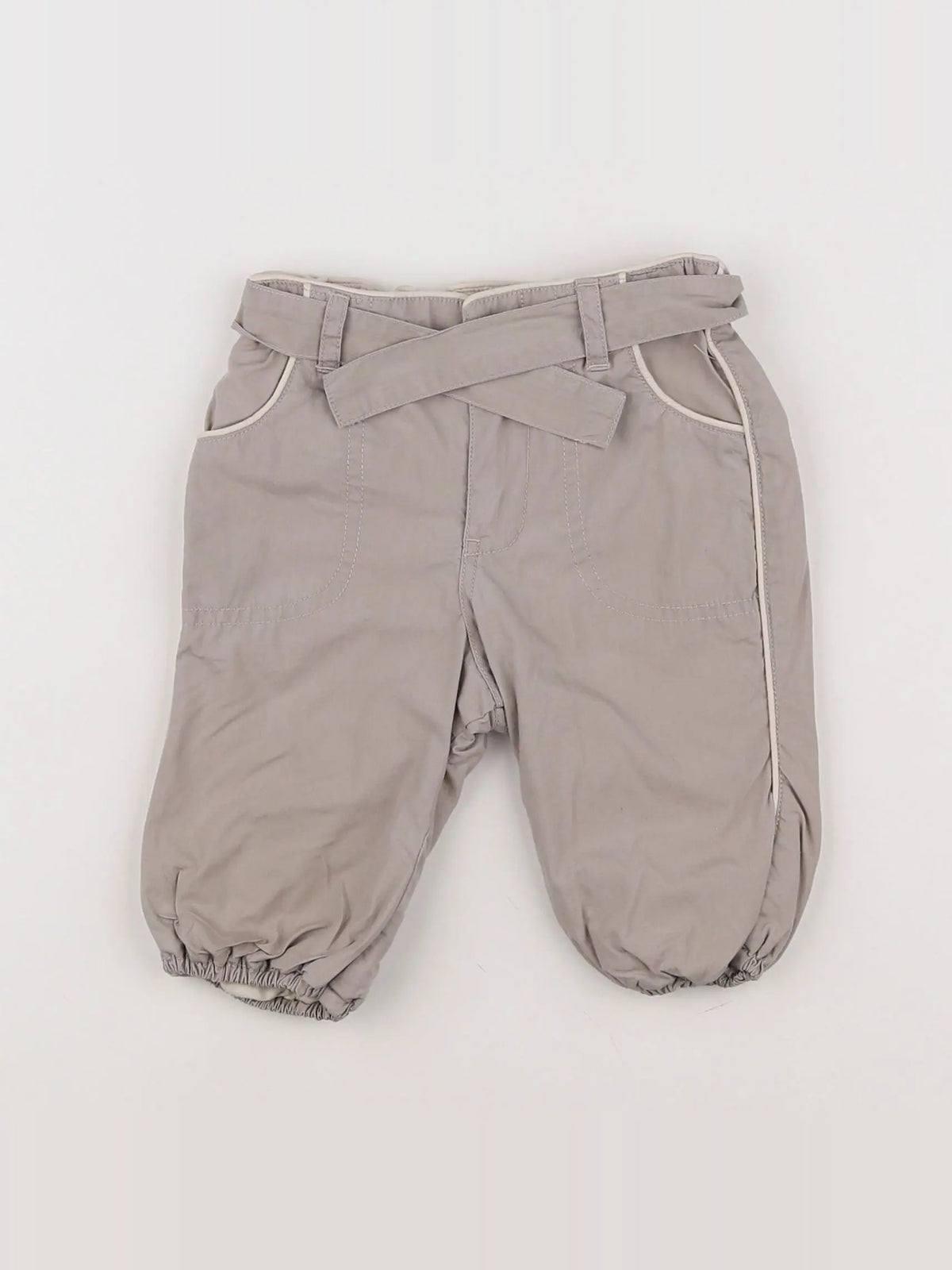 H&M - sarouel beige - 2/4 mois