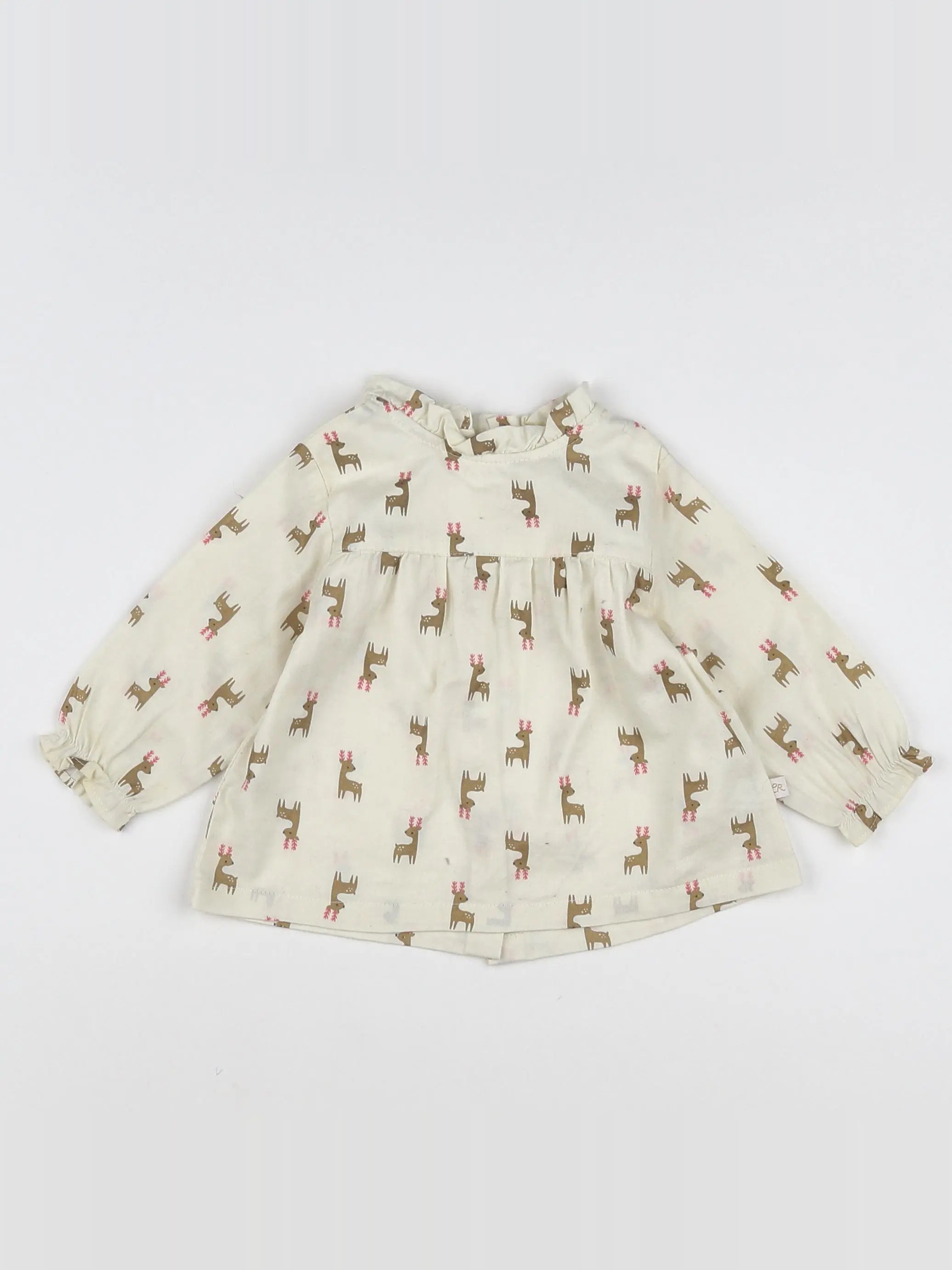 Cadet Rousselle - blouse blanc, beige - 6 mois