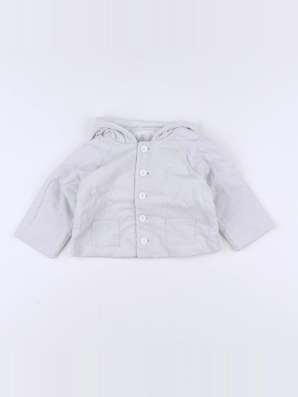Petit Bateau - veste gris - 12 mois