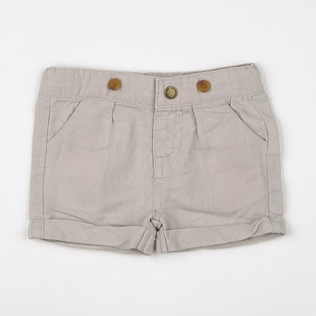 Vertbaudet - short gris - 3 mois