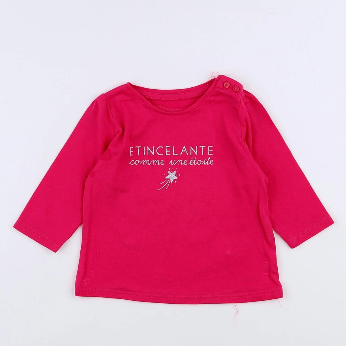 Vertbaudet - tee-shirt rose - 3 mois