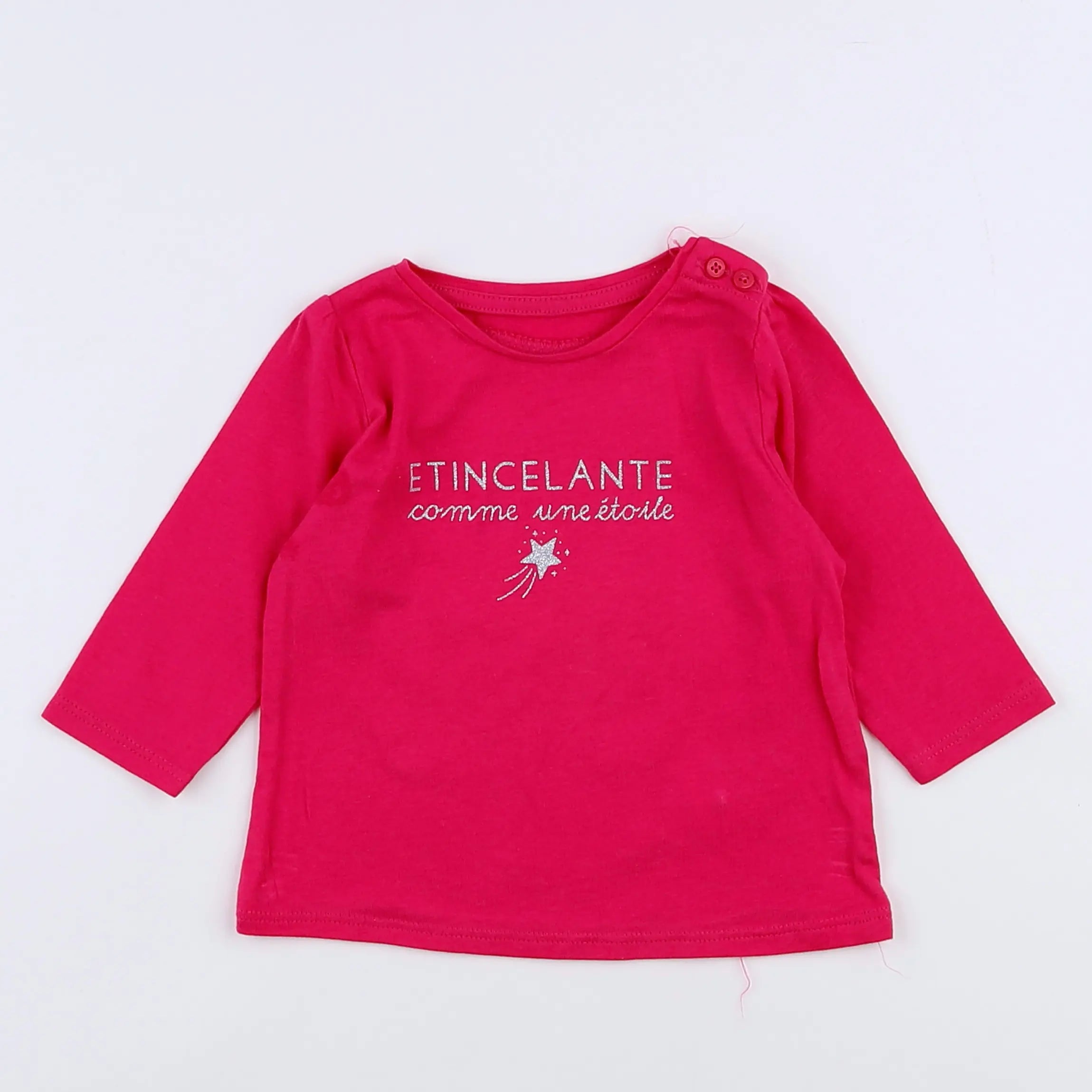 Vertbaudet - tee-shirt rose - 3 mois