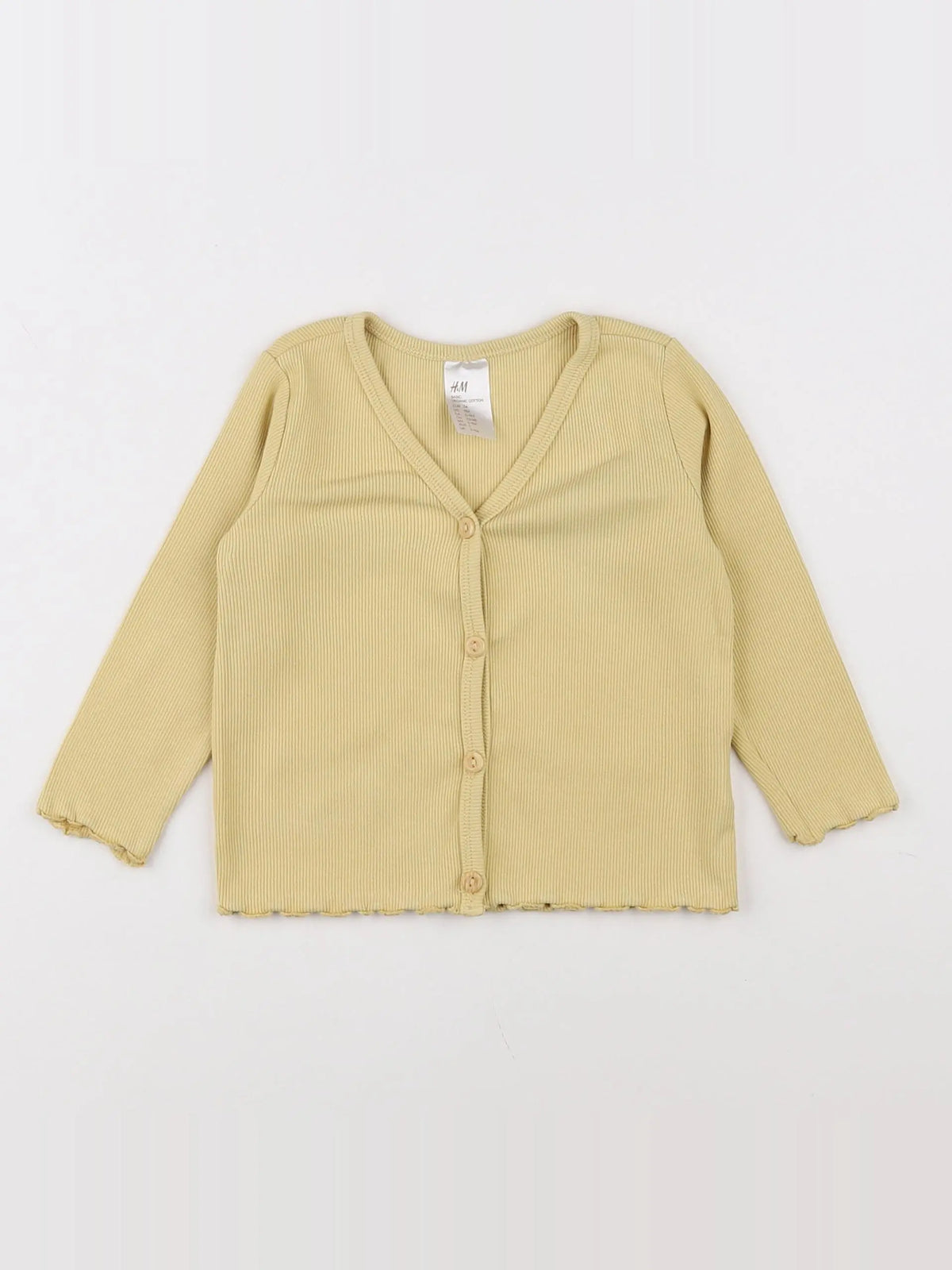 H&M - tee-shirt jaune - 9 mois