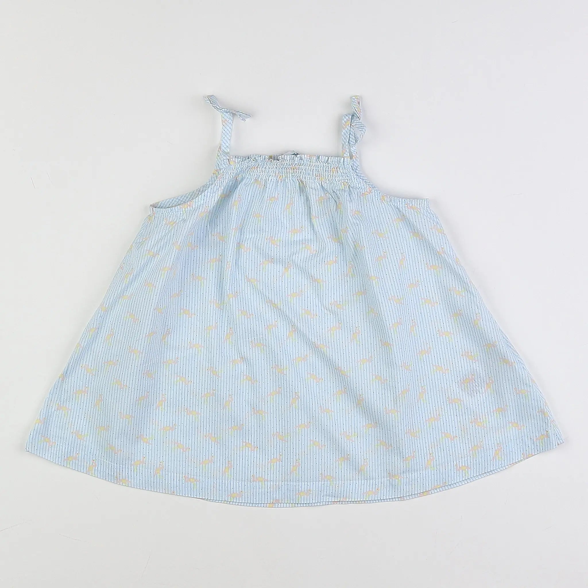 Vertbaudet - robe bleu - 18 mois