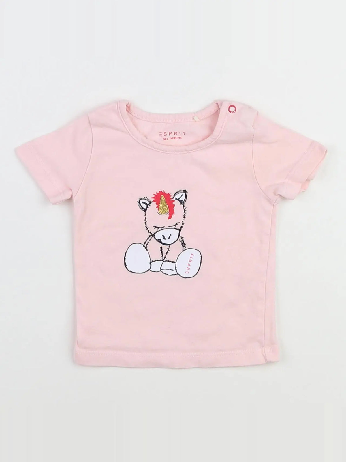 Esprit - tee-shirt rose - 1/3 mois