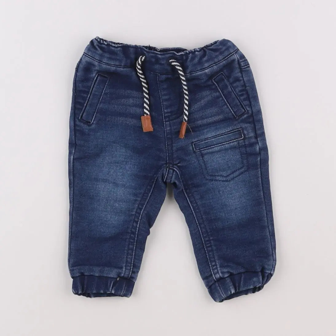 Vertbaudet - pantalon bleu - 3 mois
