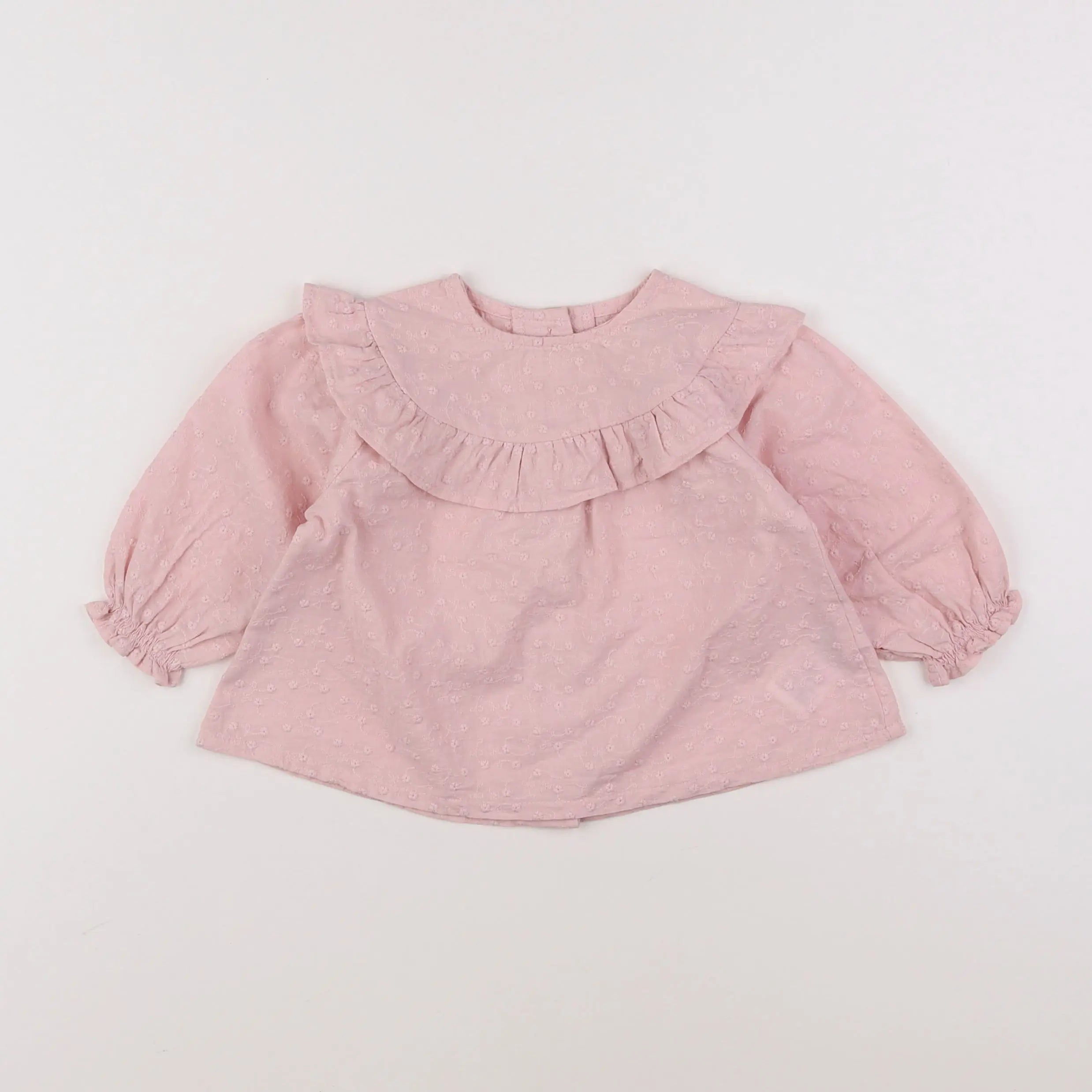 Vertbaudet - blouse rose - 9 mois