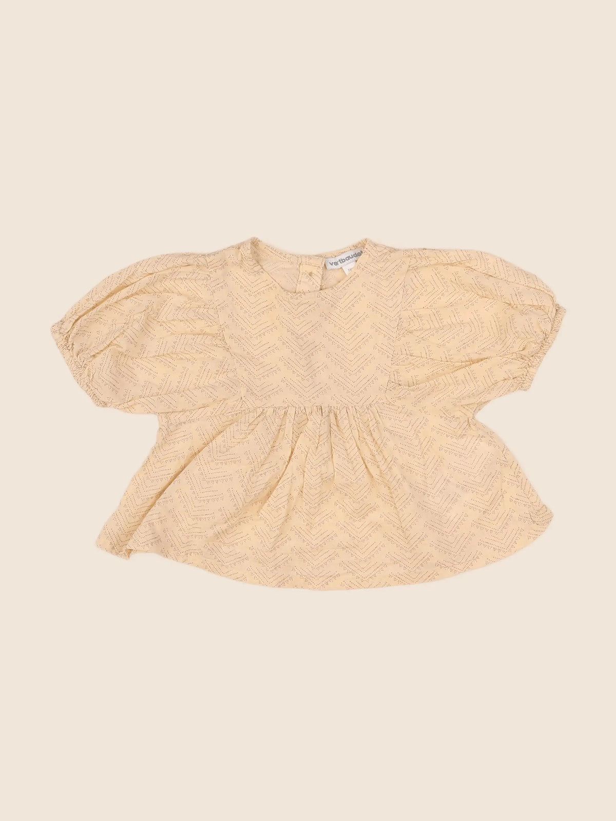 Vertbaudet - blouse beige - 12 mois