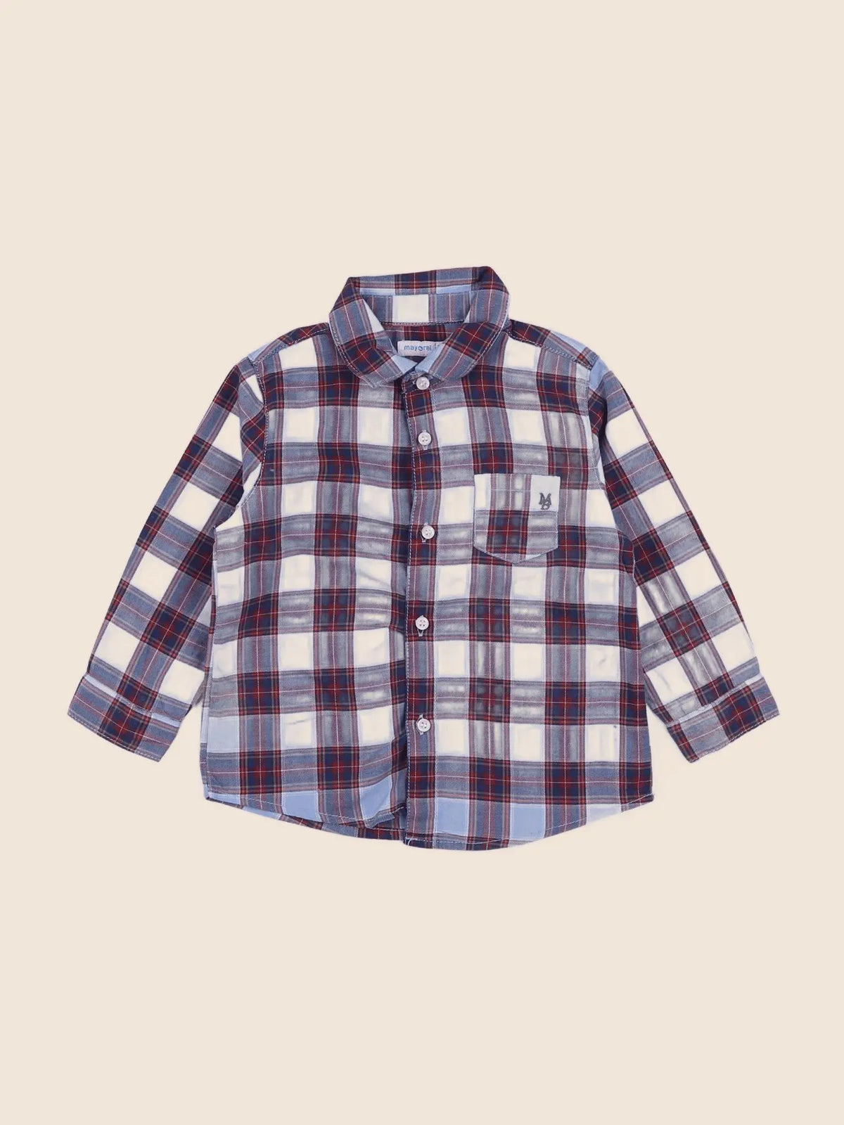 Mayoral - chemise multicolore - 12 mois