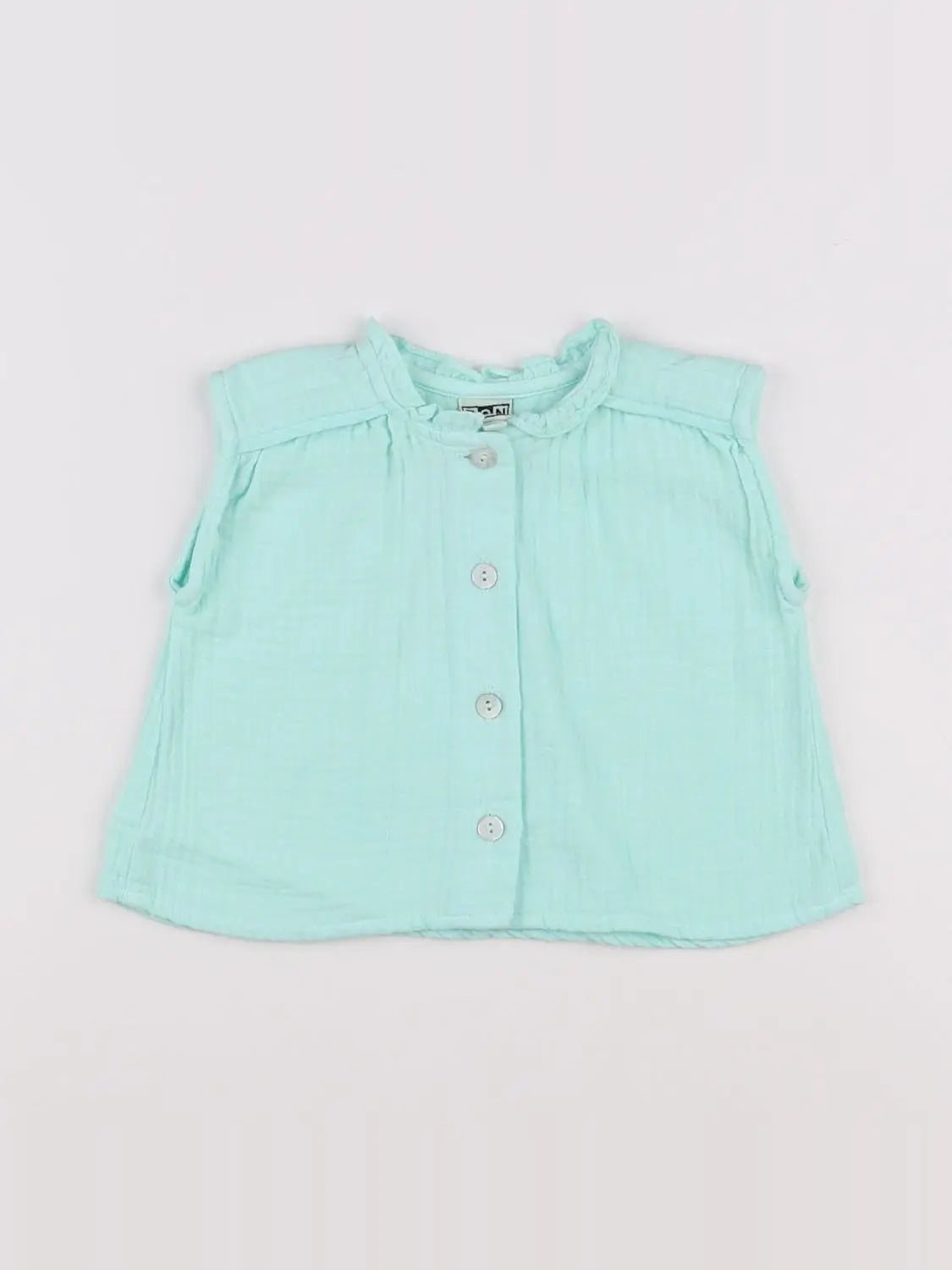 Bonton - blouse vert - 6 mois