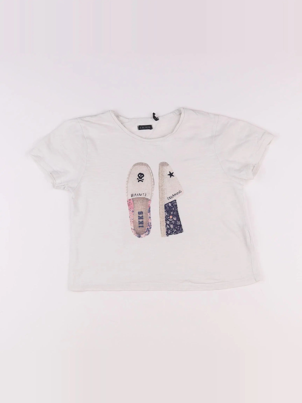 IKKS - tee-shirt blanc - 8 ans