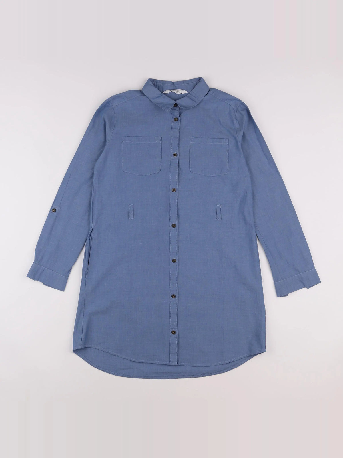 H&M - robe bleu - 10/11 ans