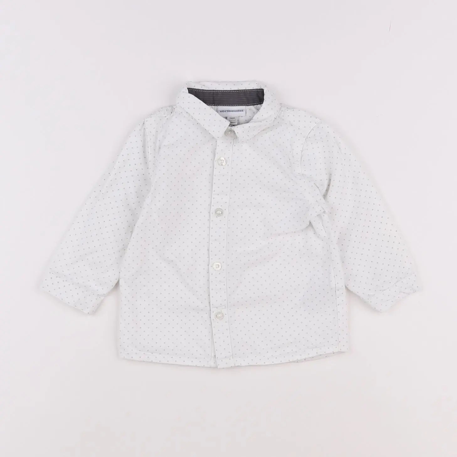 Vertbaudet - chemise blanc - 12 mois