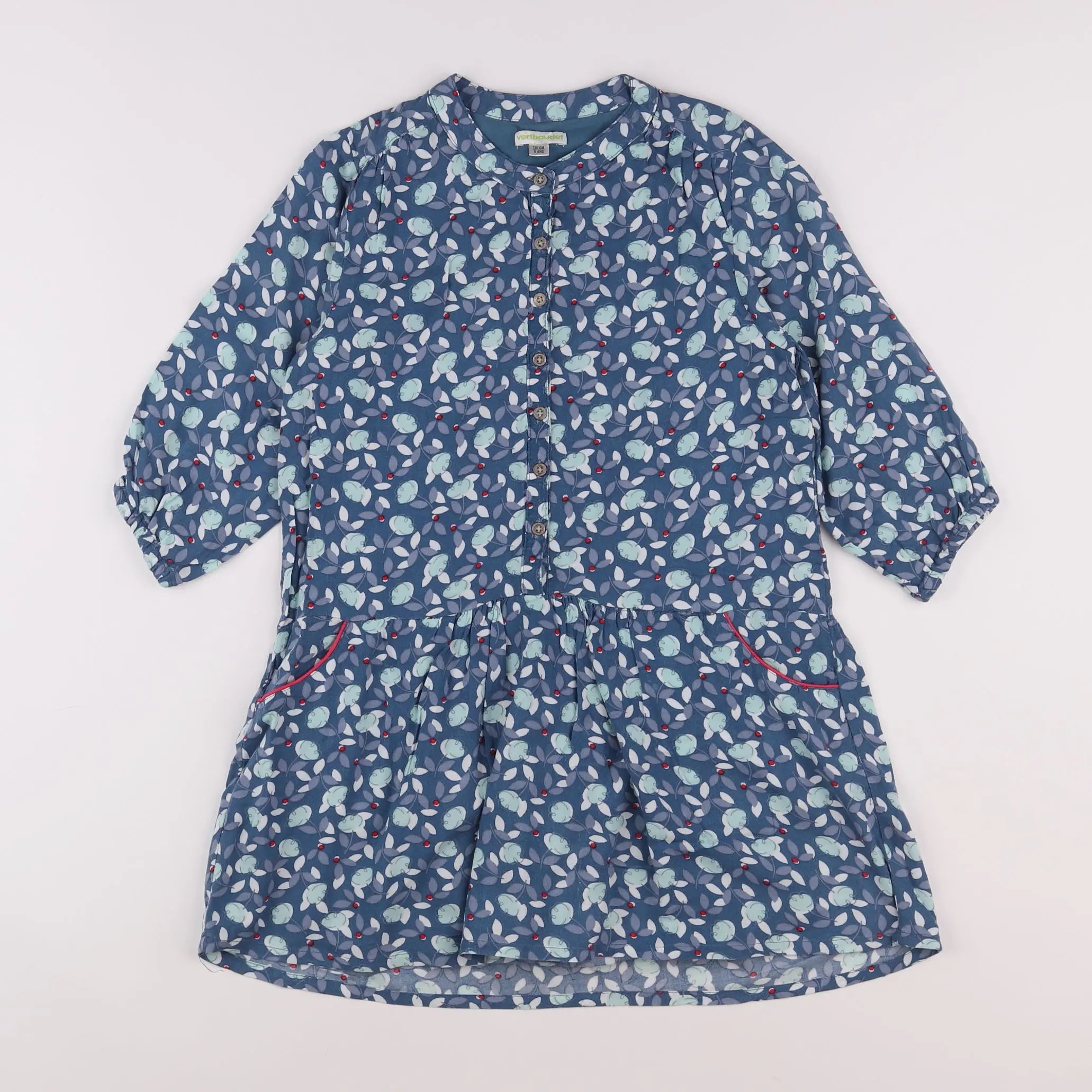 Vertbaudet - robe bleu - 8 ans