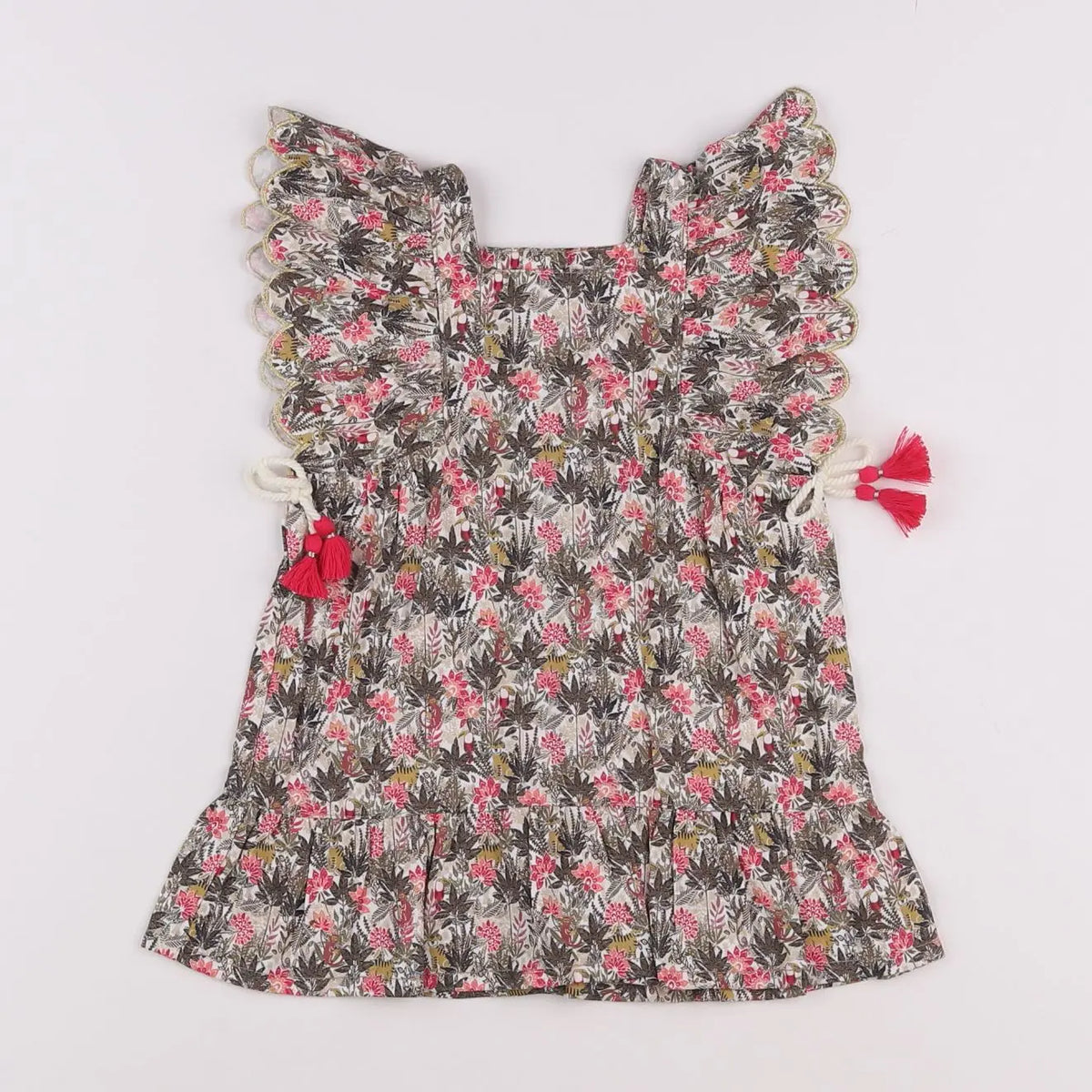Vertbaudet - robe vert - 6 mois