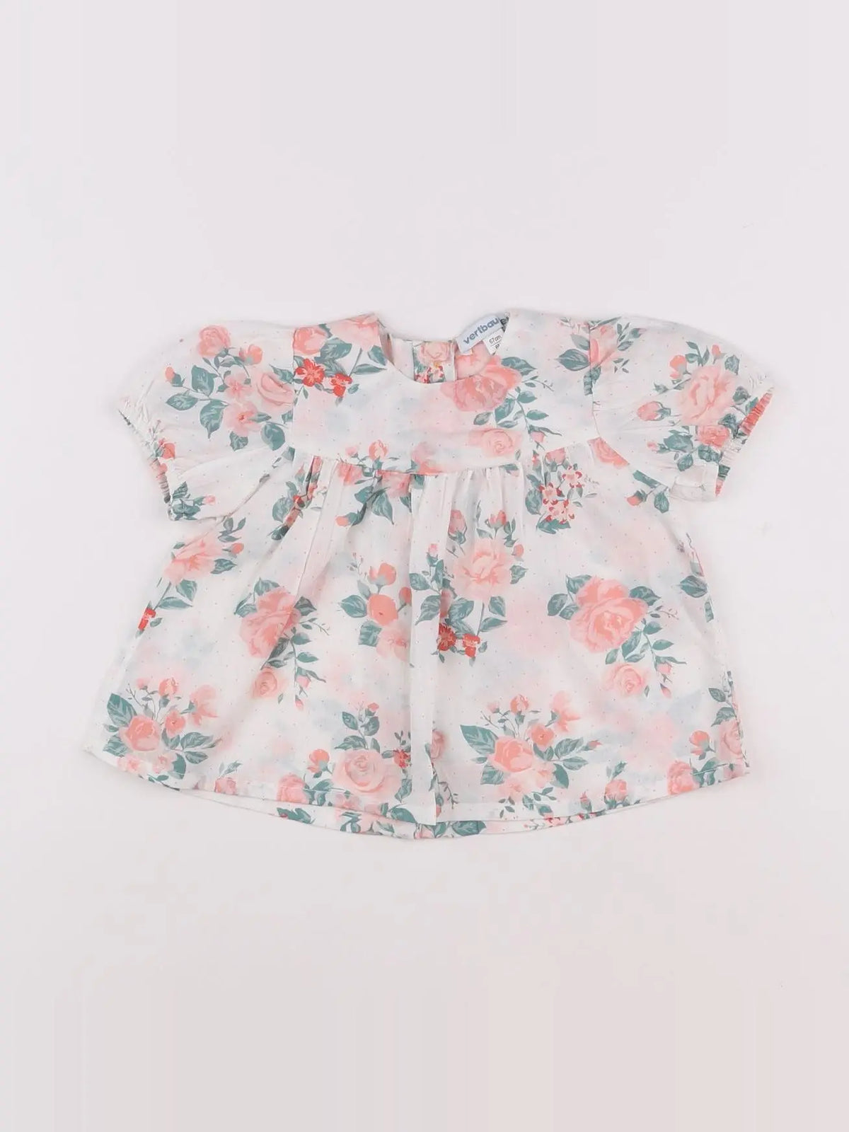 Vertbaudet - blouse blanc - 6 mois